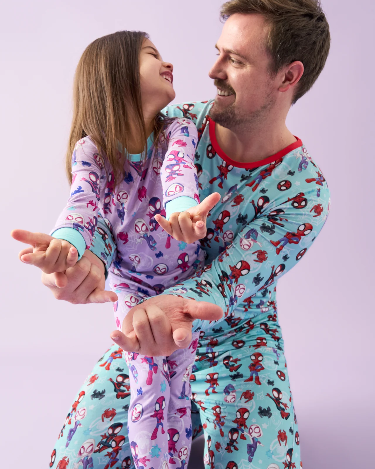 Spidey & His Amazing Friends Tiny Webs Men's Long Sleeve Pajama Top - Image 4