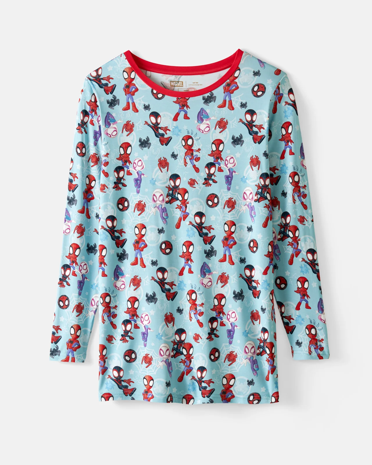 Spidey & His Amazing Friends Tiny Webs Men's Long Sleeve Pajama Top - Image 6