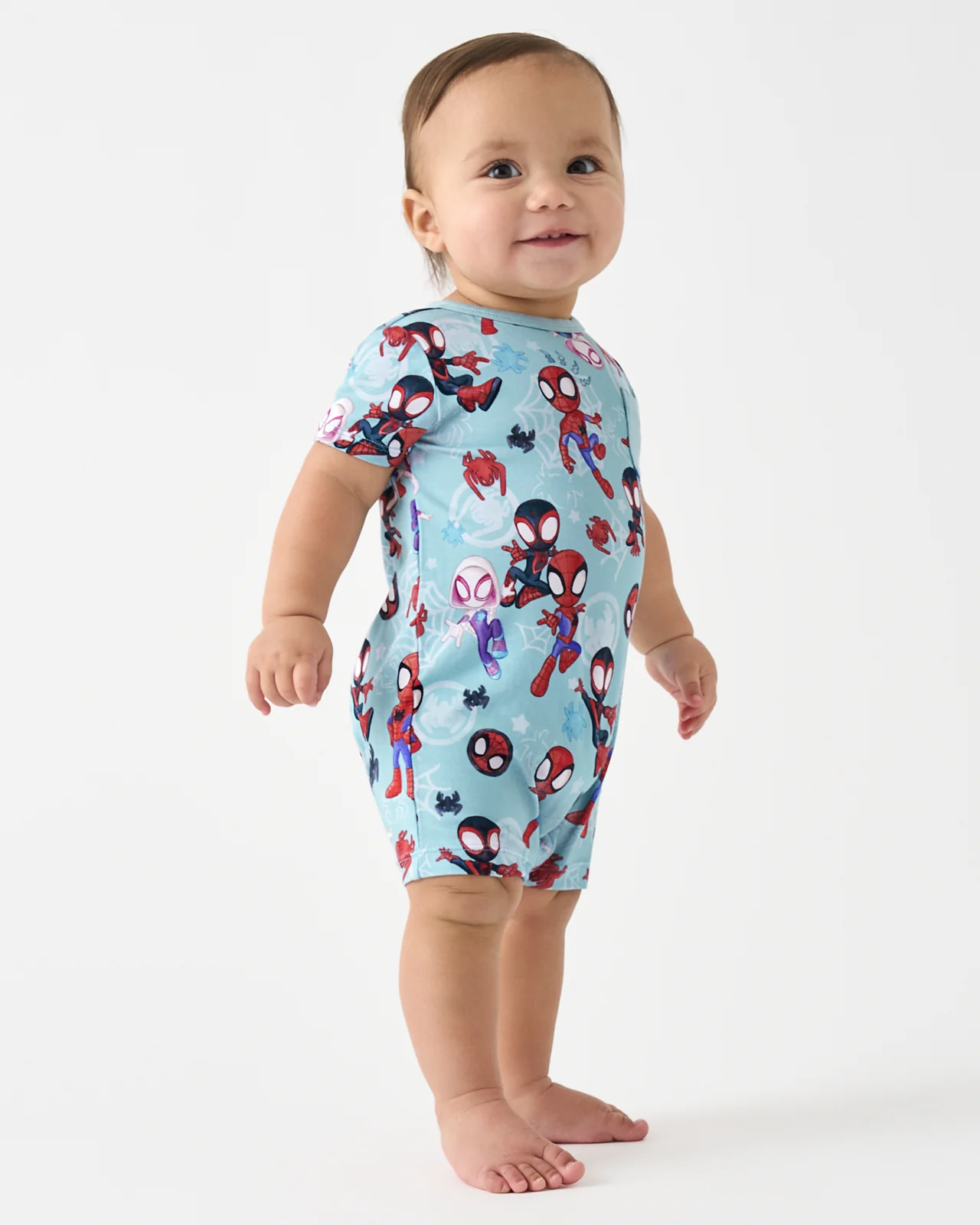 Spidey & His Amazing Friends Tiny Webs Pocket Shorty Romper - Image 4