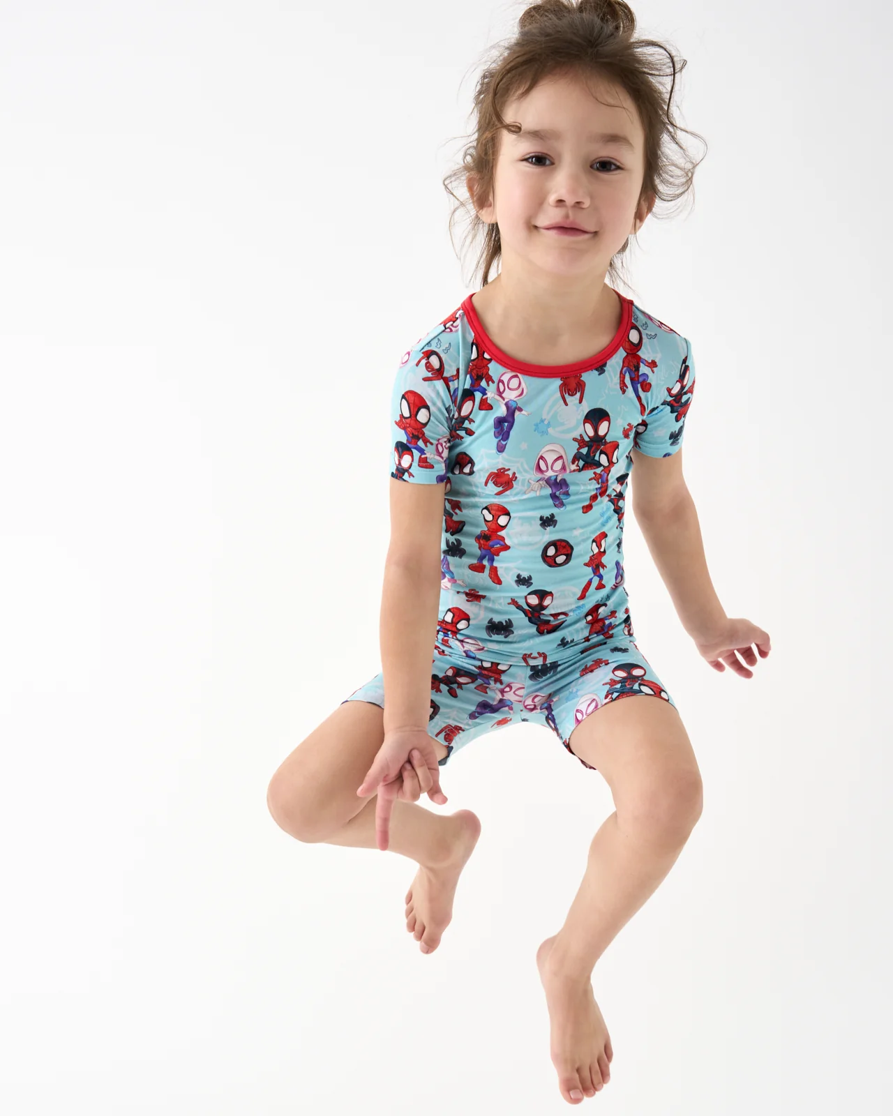 Spidey & His Amazing Friends Tiny Webs Two-Piece Short Sleeve & Shorts Pajama Set - Image 2