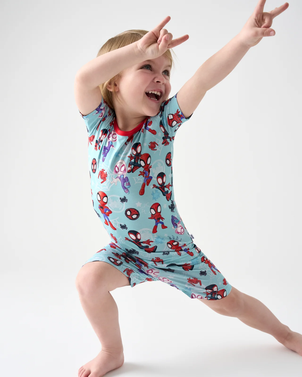 Spidey & His Amazing Friends Tiny Webs Two-Piece Short Sleeve & Shorts Pajama Set - Image 4