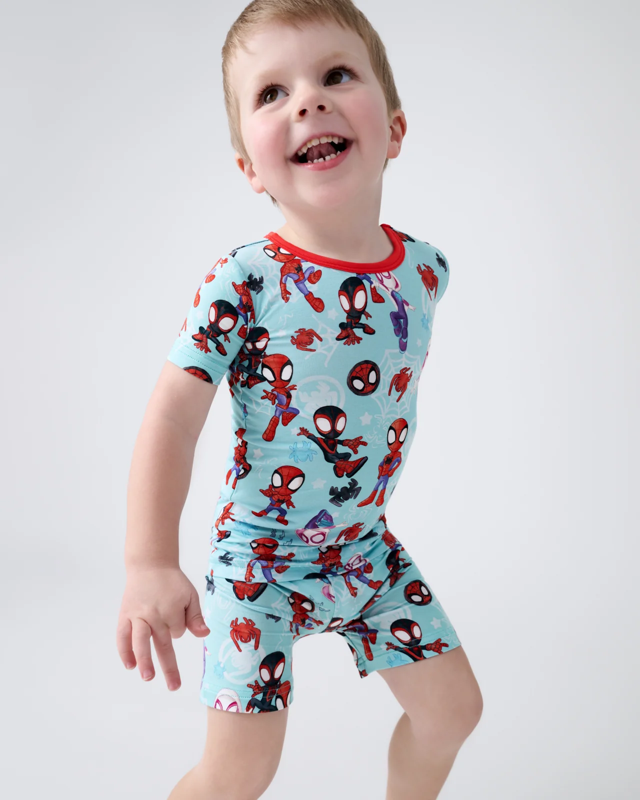 Spidey & His Amazing Friends Tiny Webs Two-Piece Short Sleeve & Shorts Pajama Set - Image 6