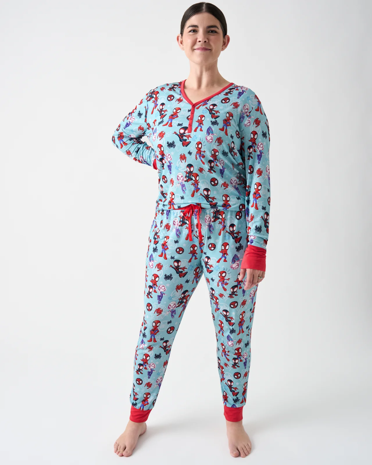 Spidey & His Amazing Friends Tiny Webs Women's Long Sleeve Pajama Top - Image 3
