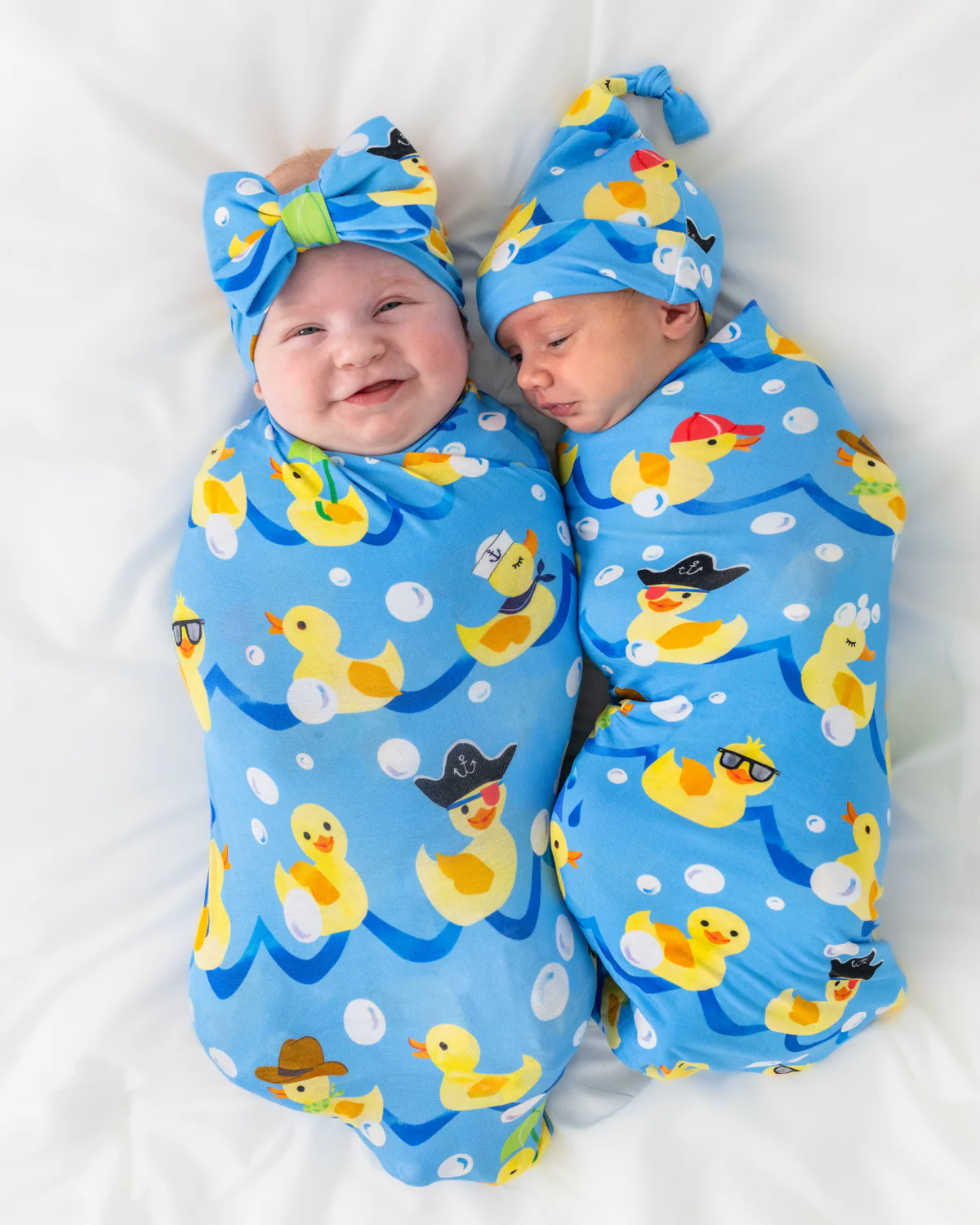 Splish Splash Swaddle & Hat Set - Image 3