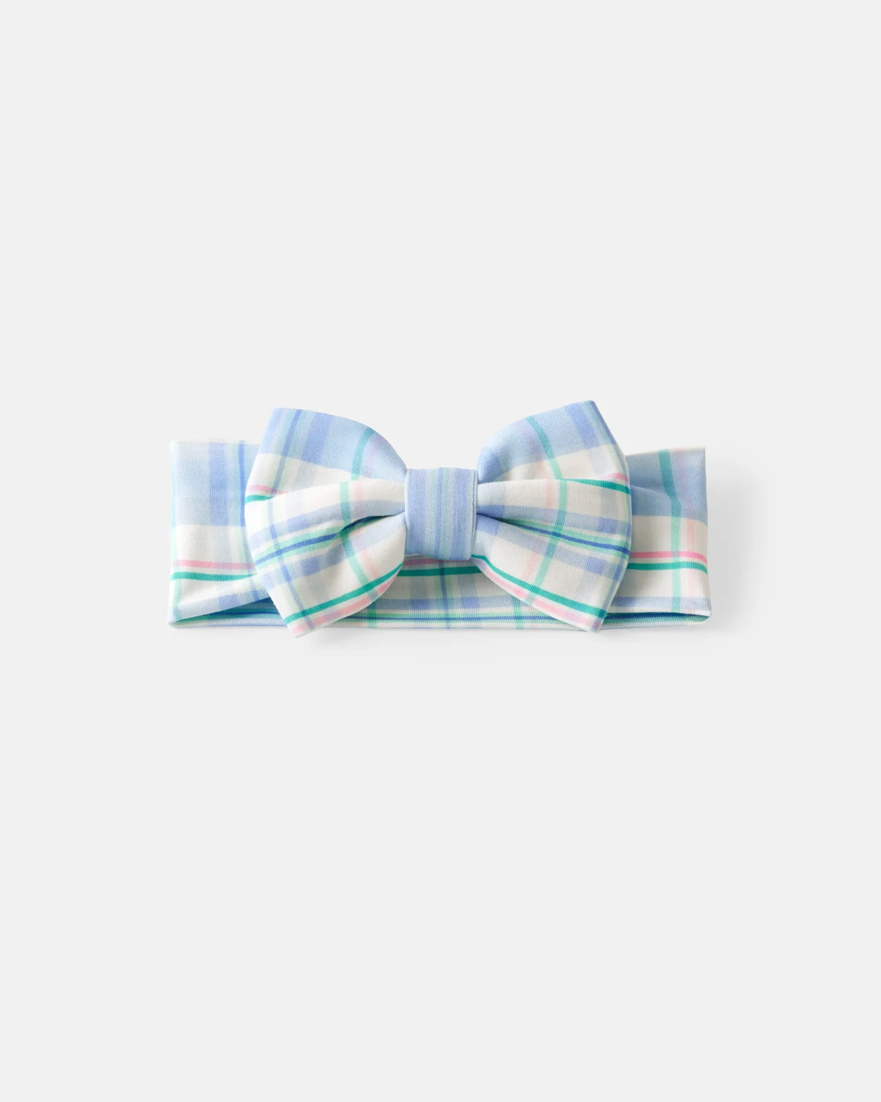 Springtime Plaid Luxe Bow Headband - Image 2