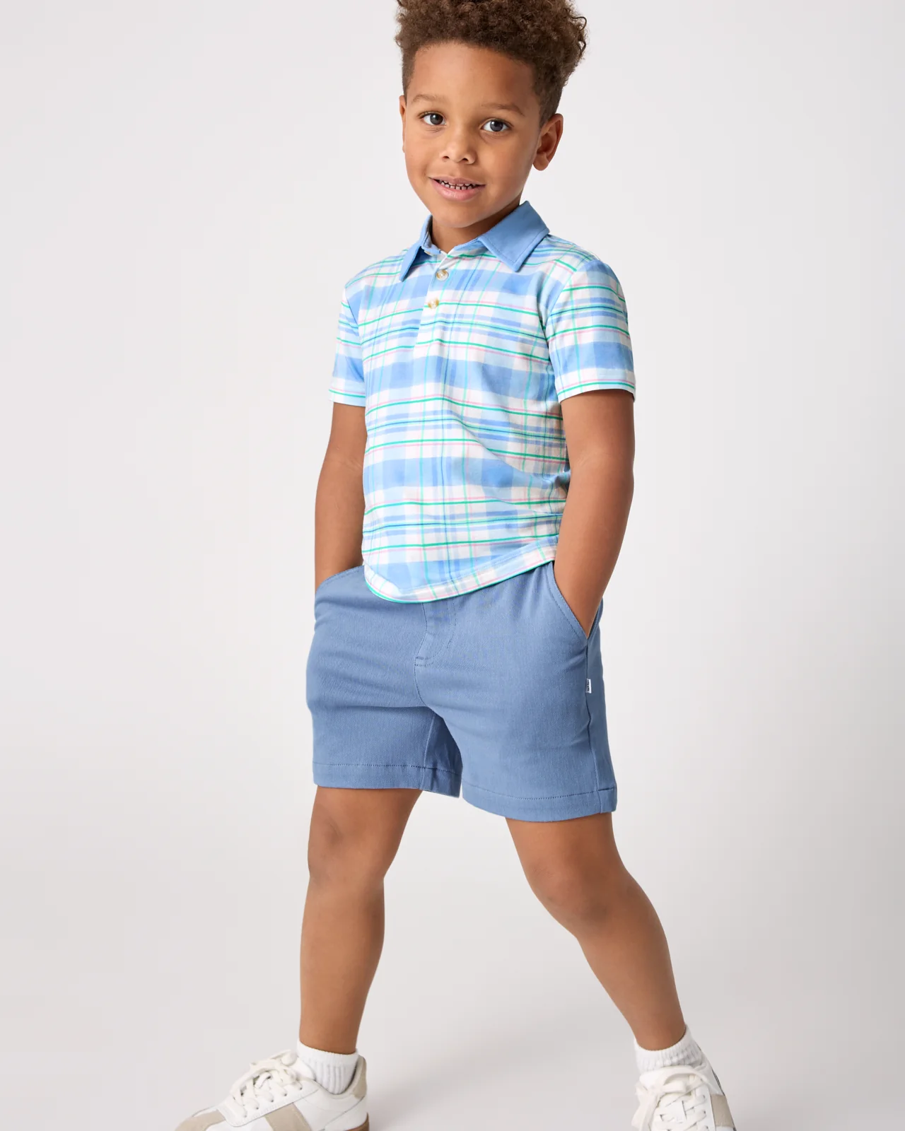 Springtime Plaid Polo Shirt - Image 3