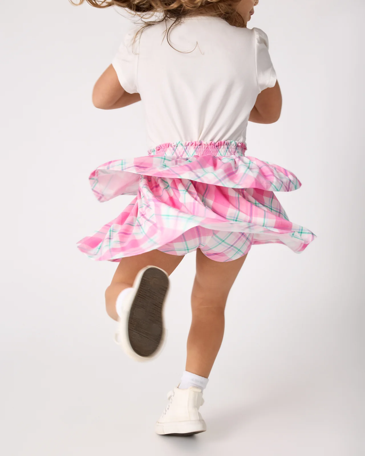 Springtime Plaid Tiered Skort - Image 5