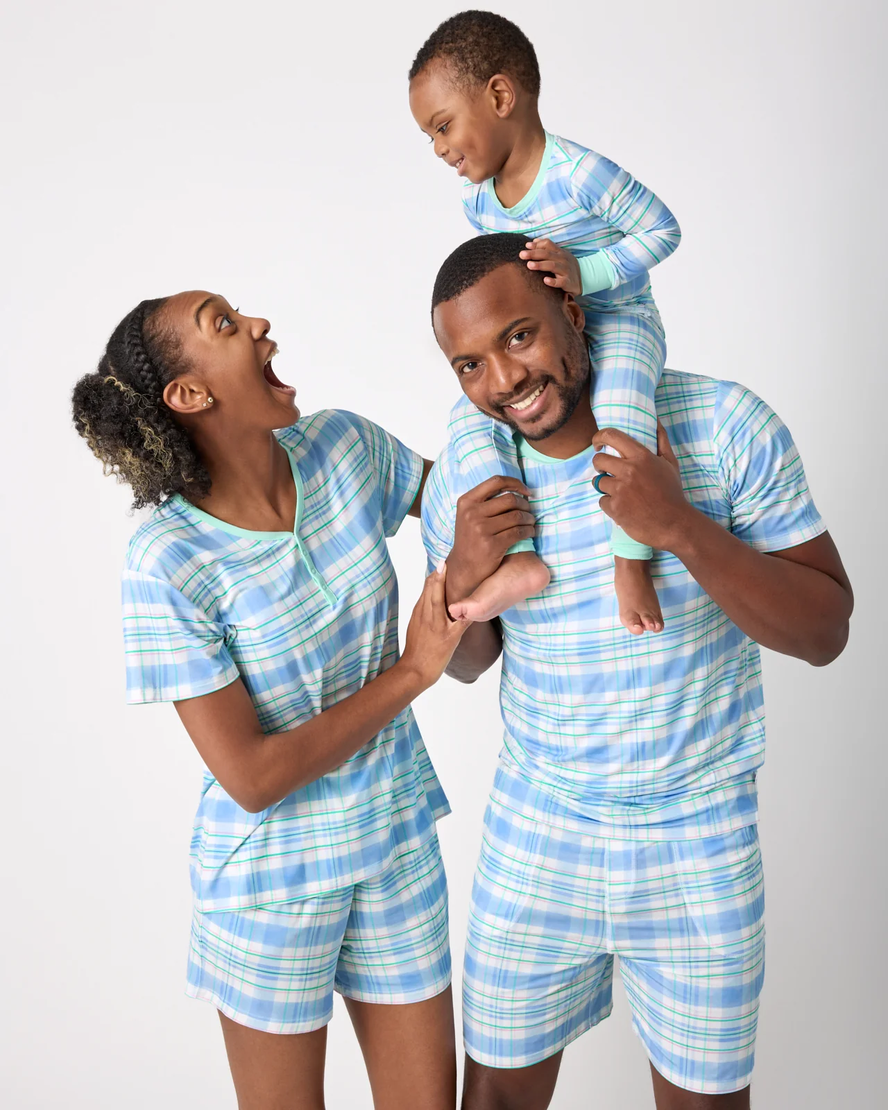 Springtime Plaid Women's Pajama Shorts - Image 5