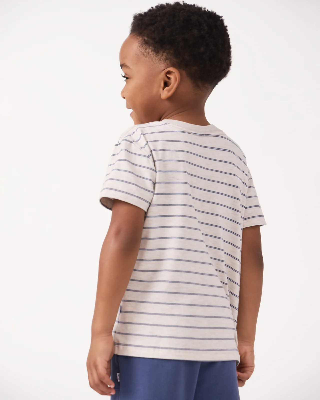 Stone Stripes Short Sleeve Relaxed Tee - Image 3
