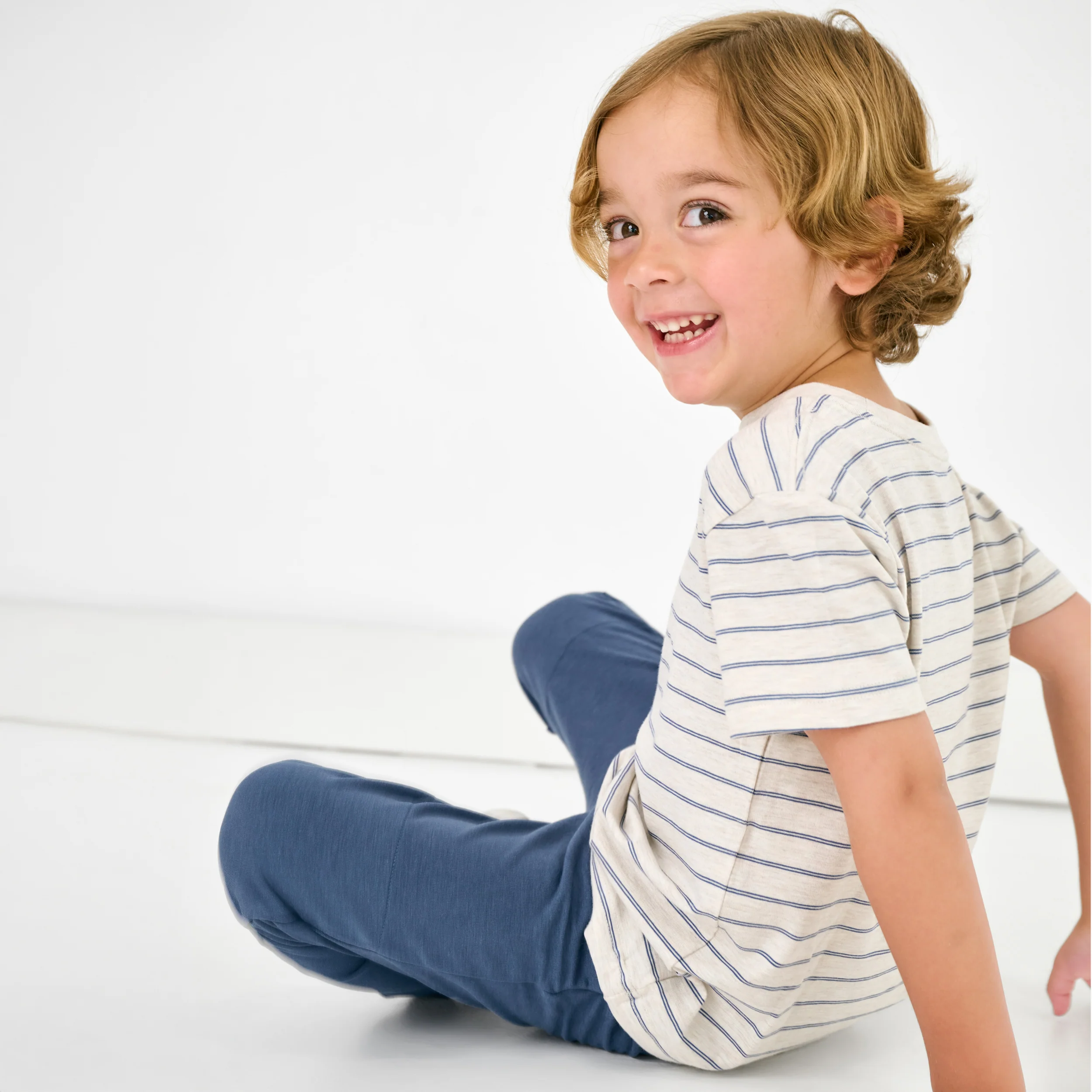 Stone Stripes Short Sleeve Relaxed Tee - Image 6