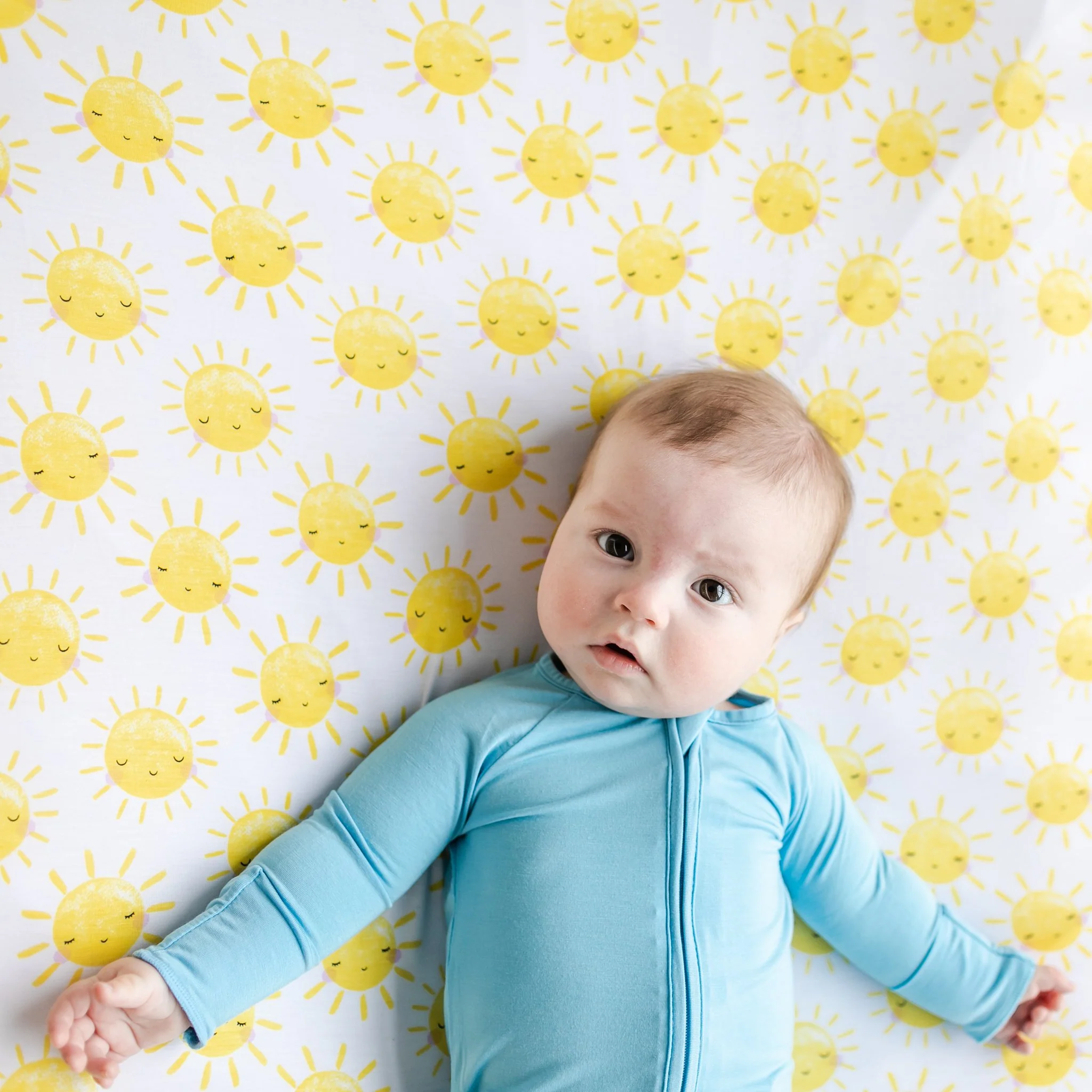 Sunshine Fitted Crib Sheet - Image 3
