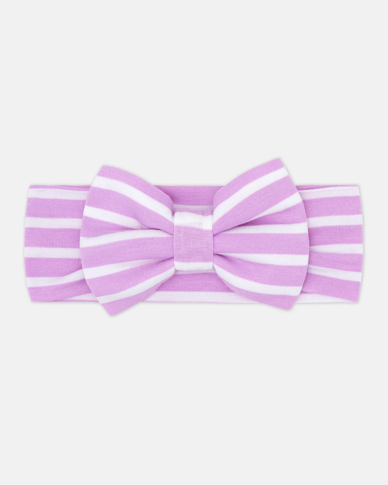 Sweet Orchid Stripe Luxe Bow Headband - Image 5