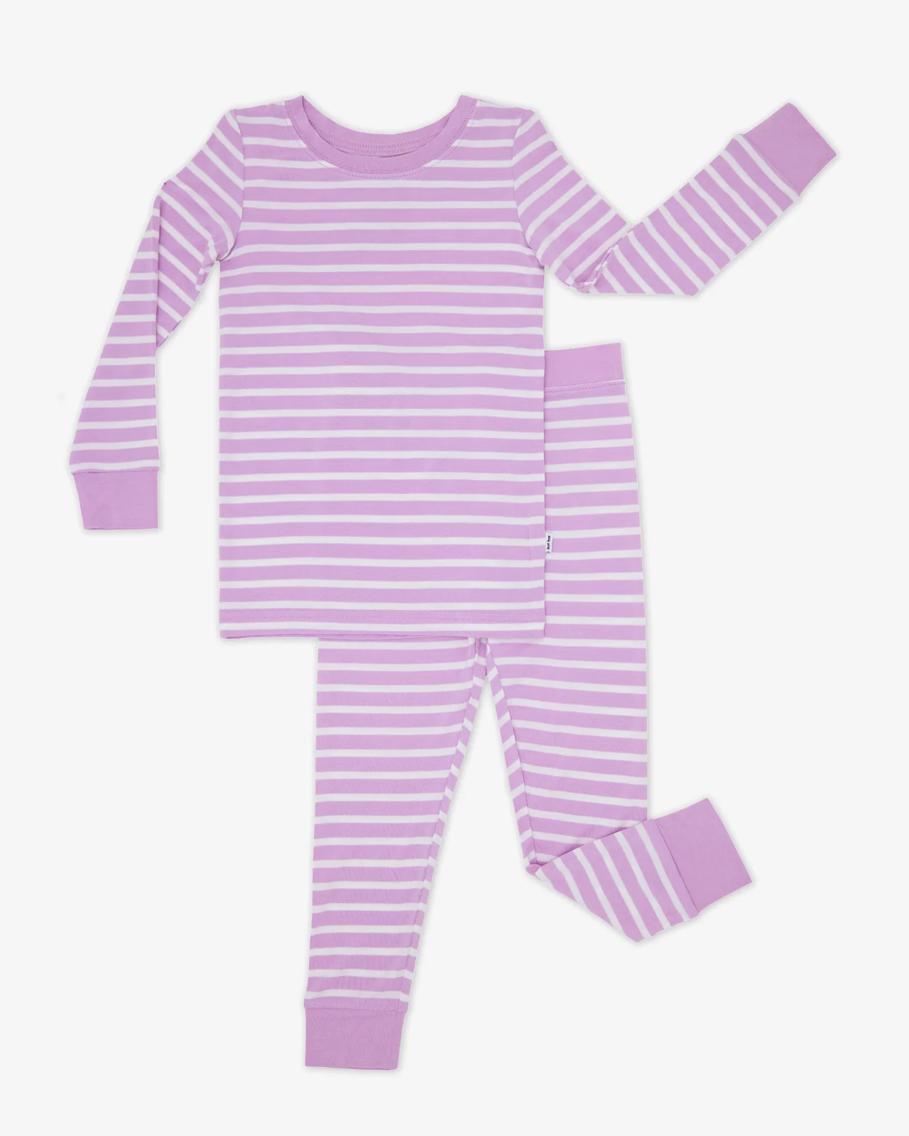 Sweet Orchid Stripe Two-Piece Pajama Set - Image 6
