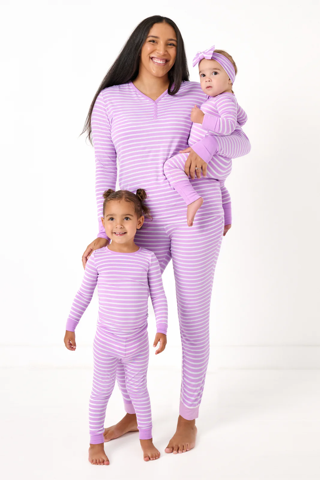 Sweet Orchid Stripe Women's Pajama Pants - Image 4