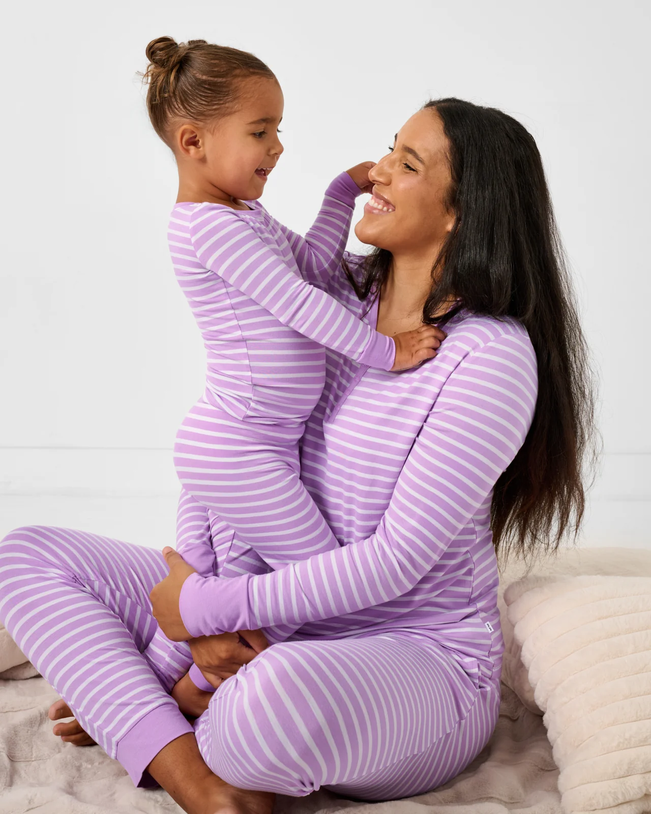 Sweet Orchid Stripe Women's Pajama Pants - Image 5