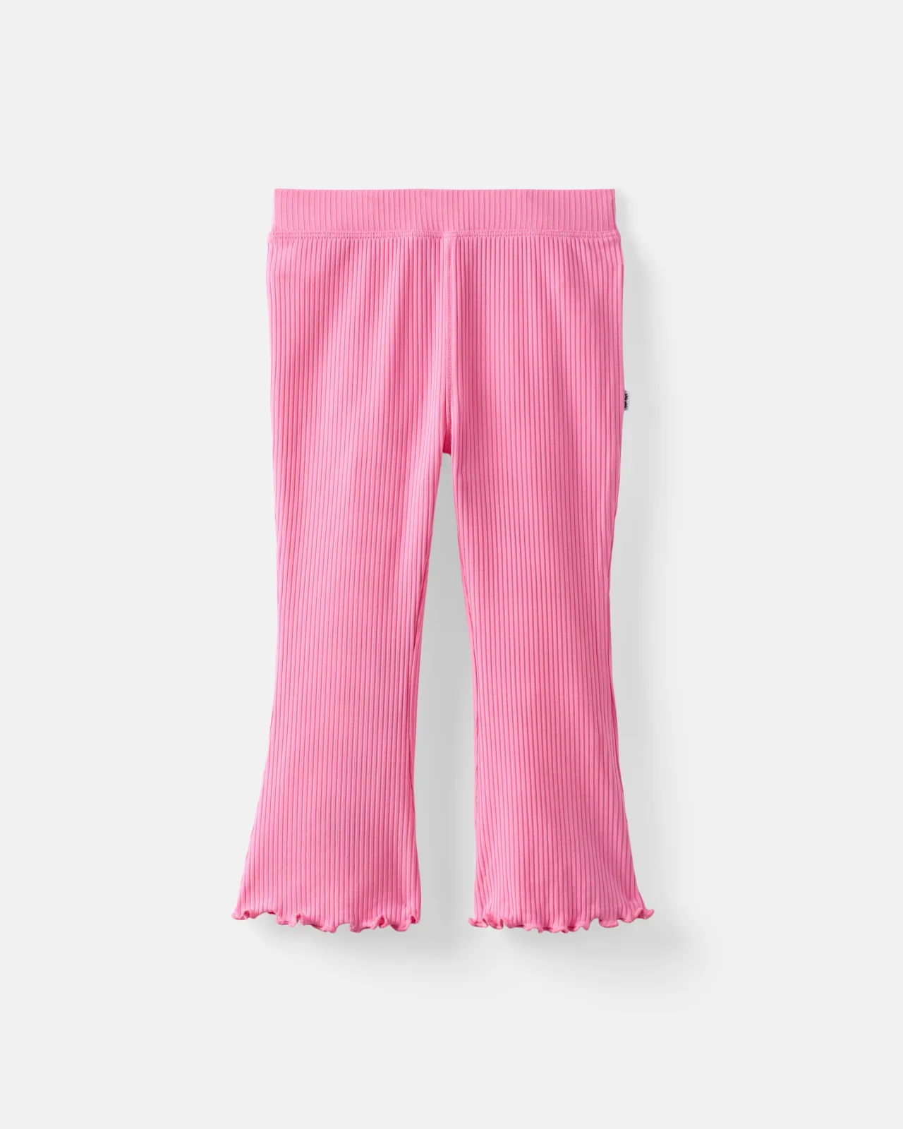 Sweet Pink Ribbed Flare Pant - Image 5