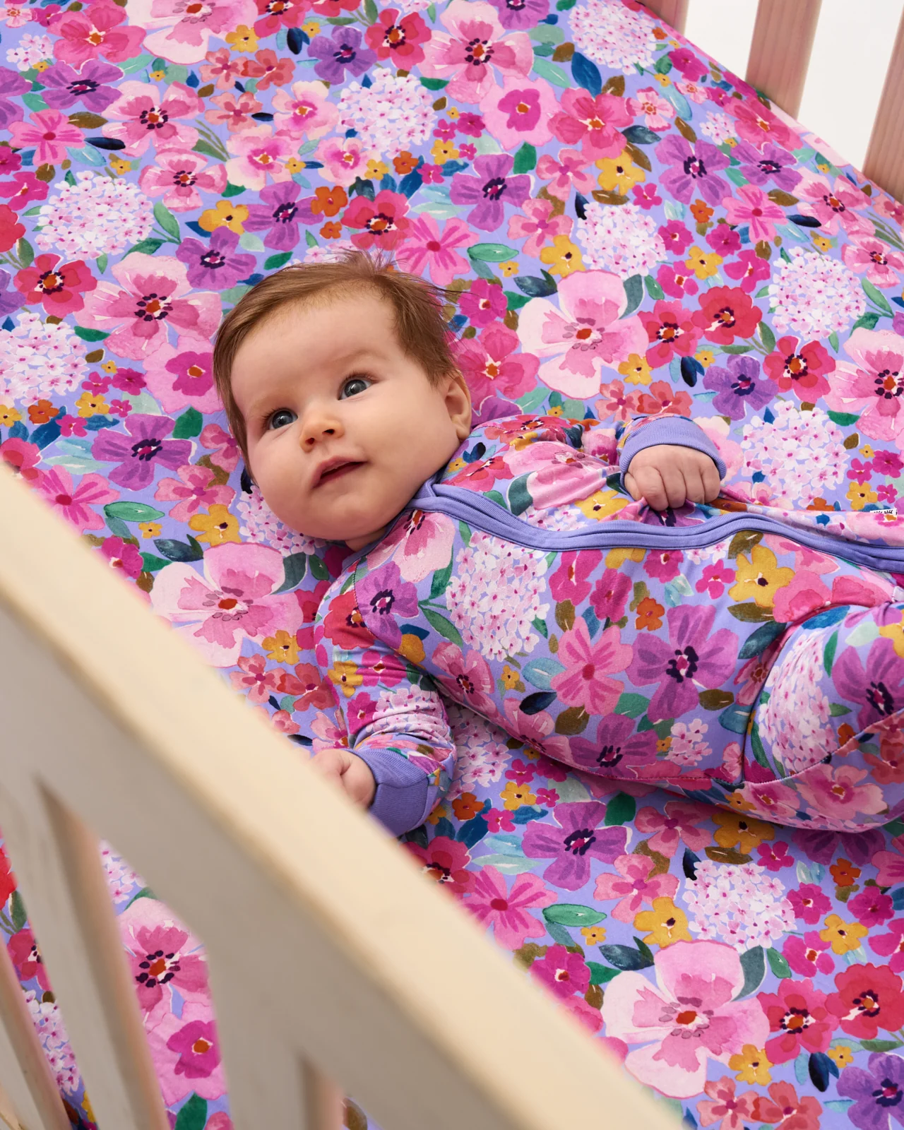 Sweet Sprigs Fitted Crib Sheet - Image 2