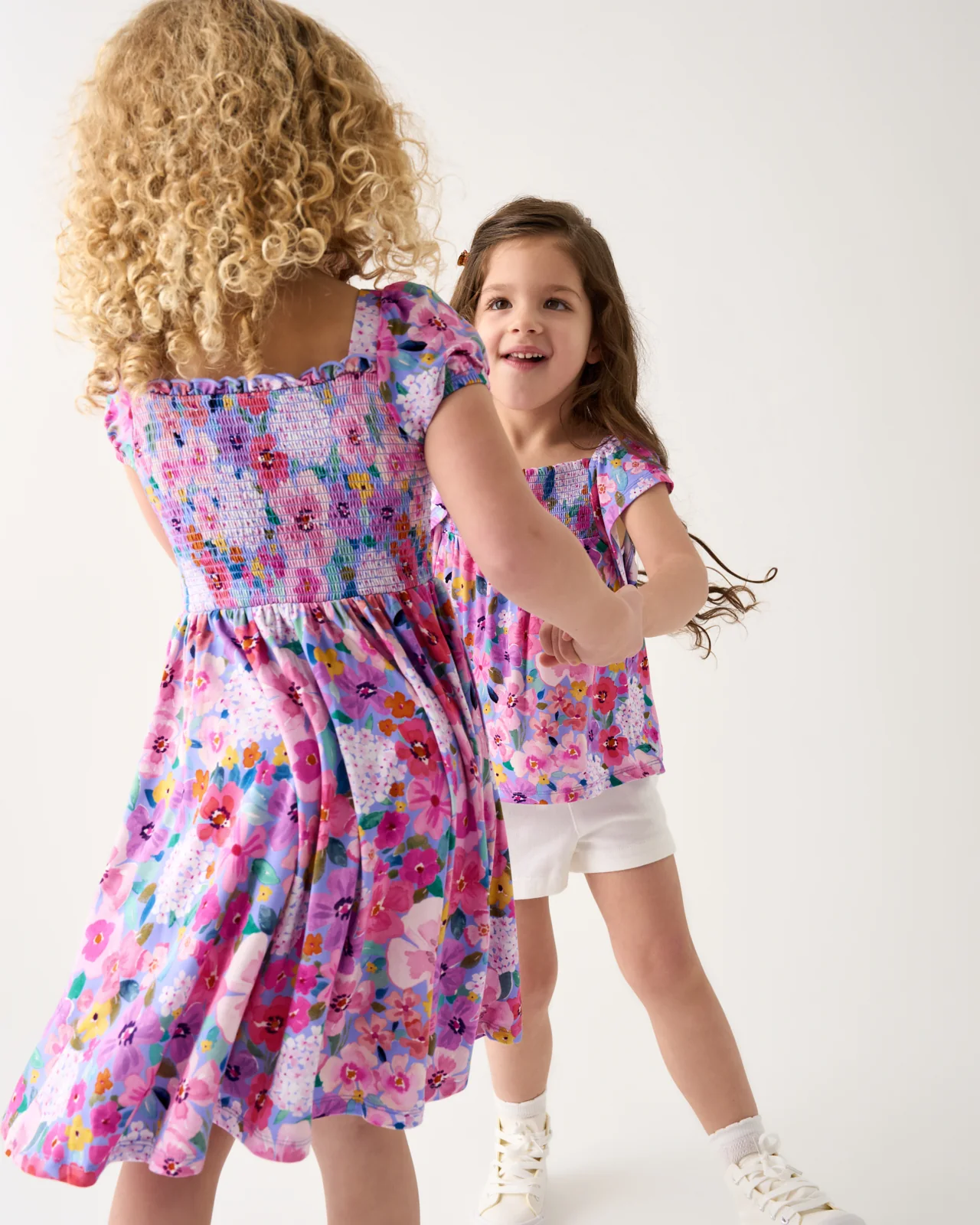 Sweet Sprigs Puff Sleeve Smocked Dress - Image 4