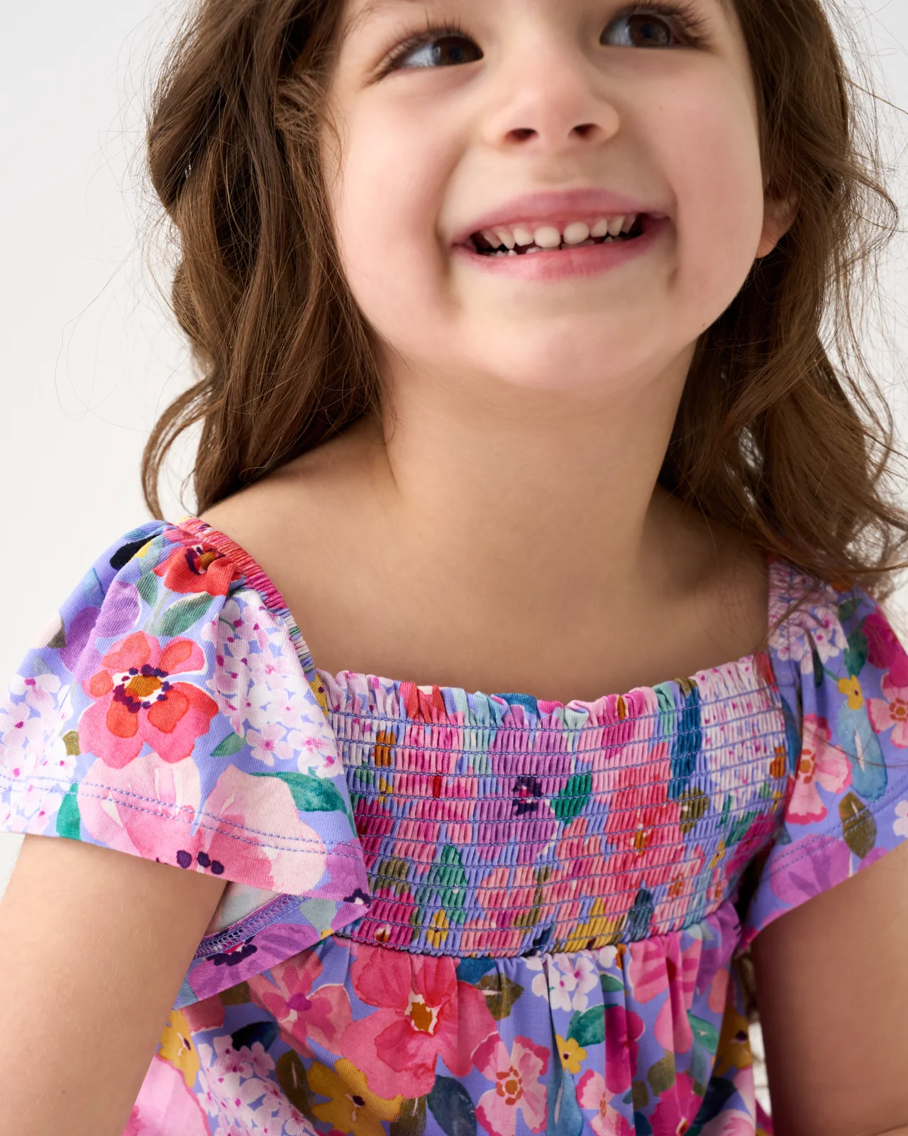 Sweet Sprigs Smocked Flutter Top - Image 3
