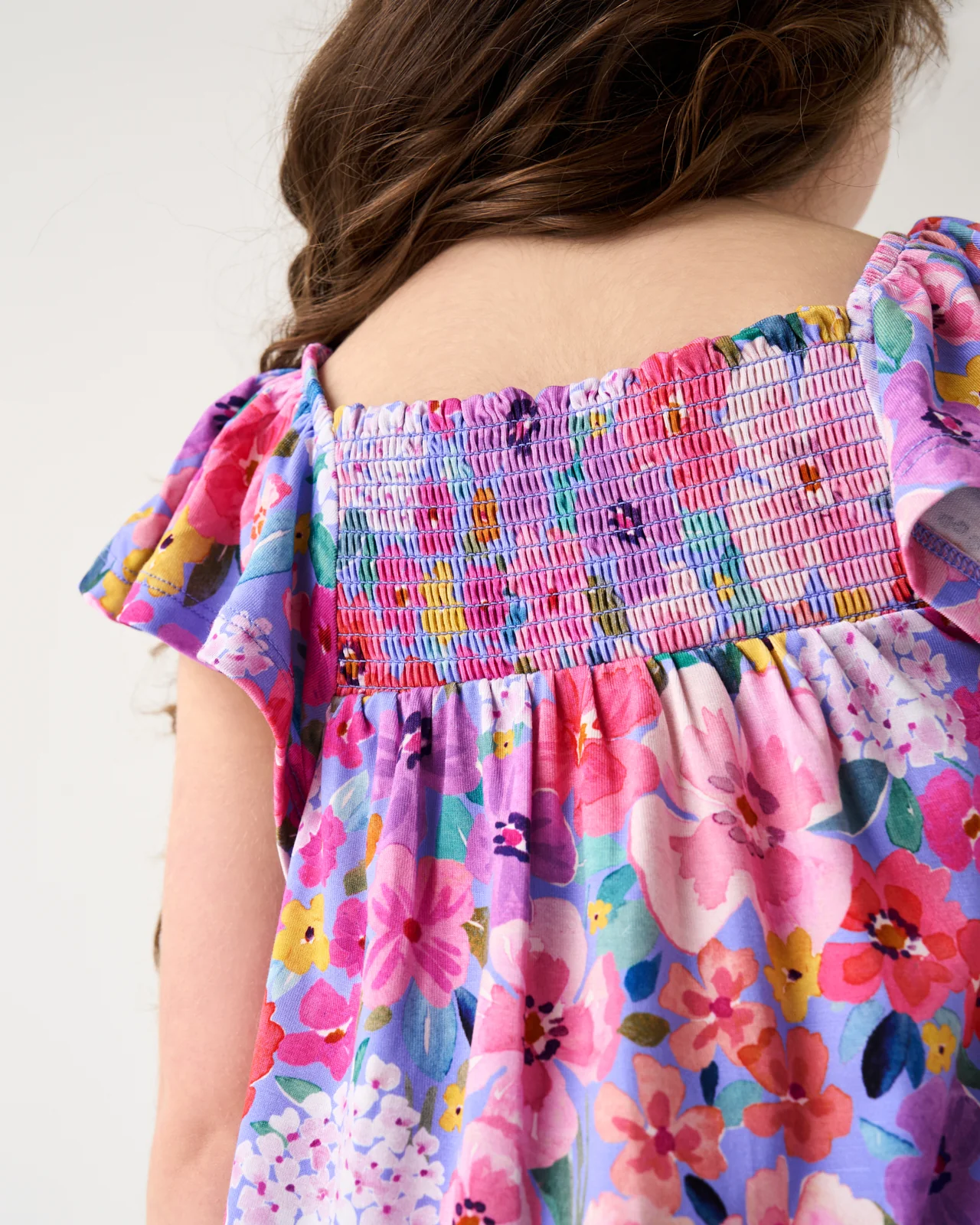 Sweet Sprigs Smocked Flutter Top - Image 5