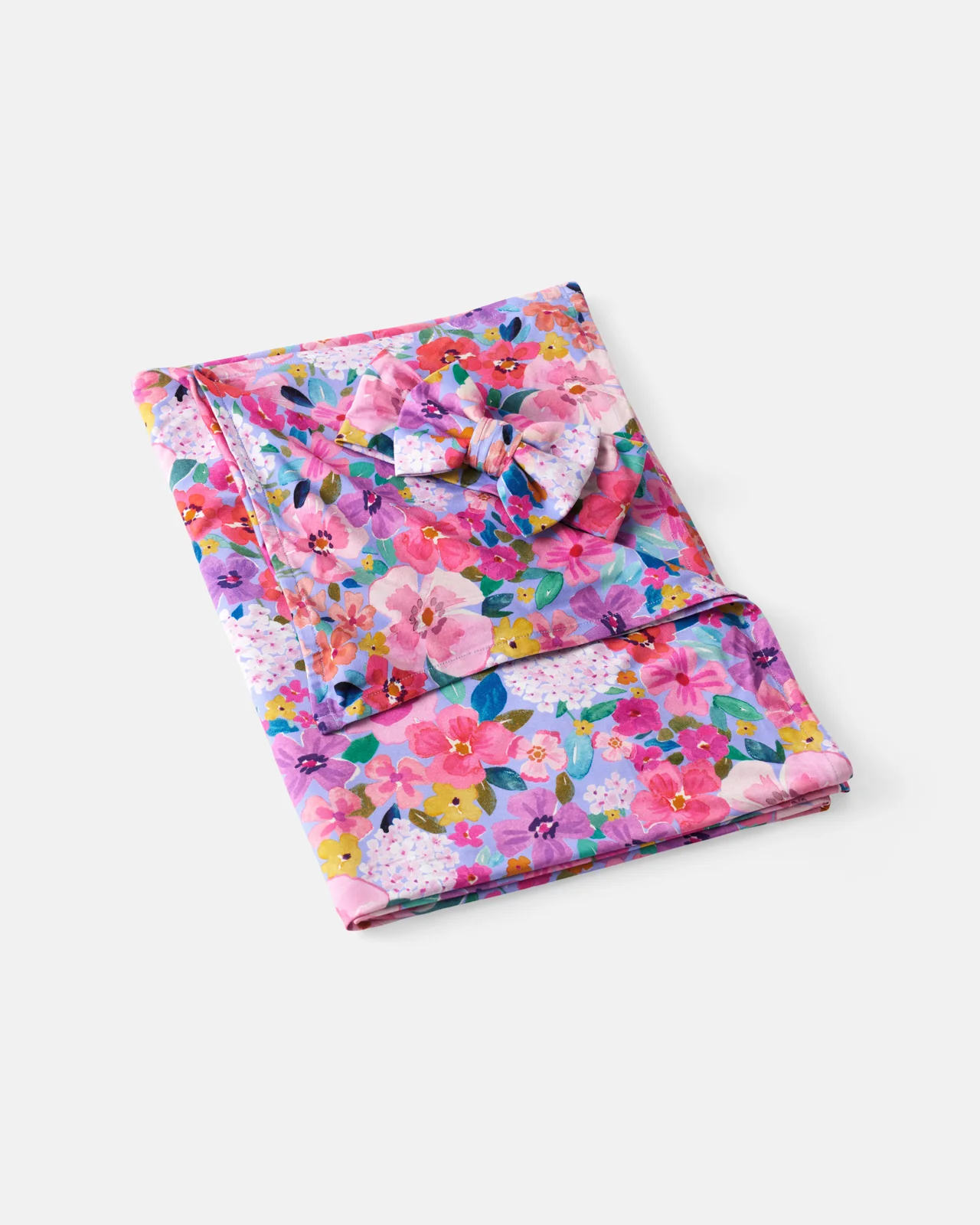 Sweet Sprigs Swaddle & Luxe Bow Headband Set - Image 3