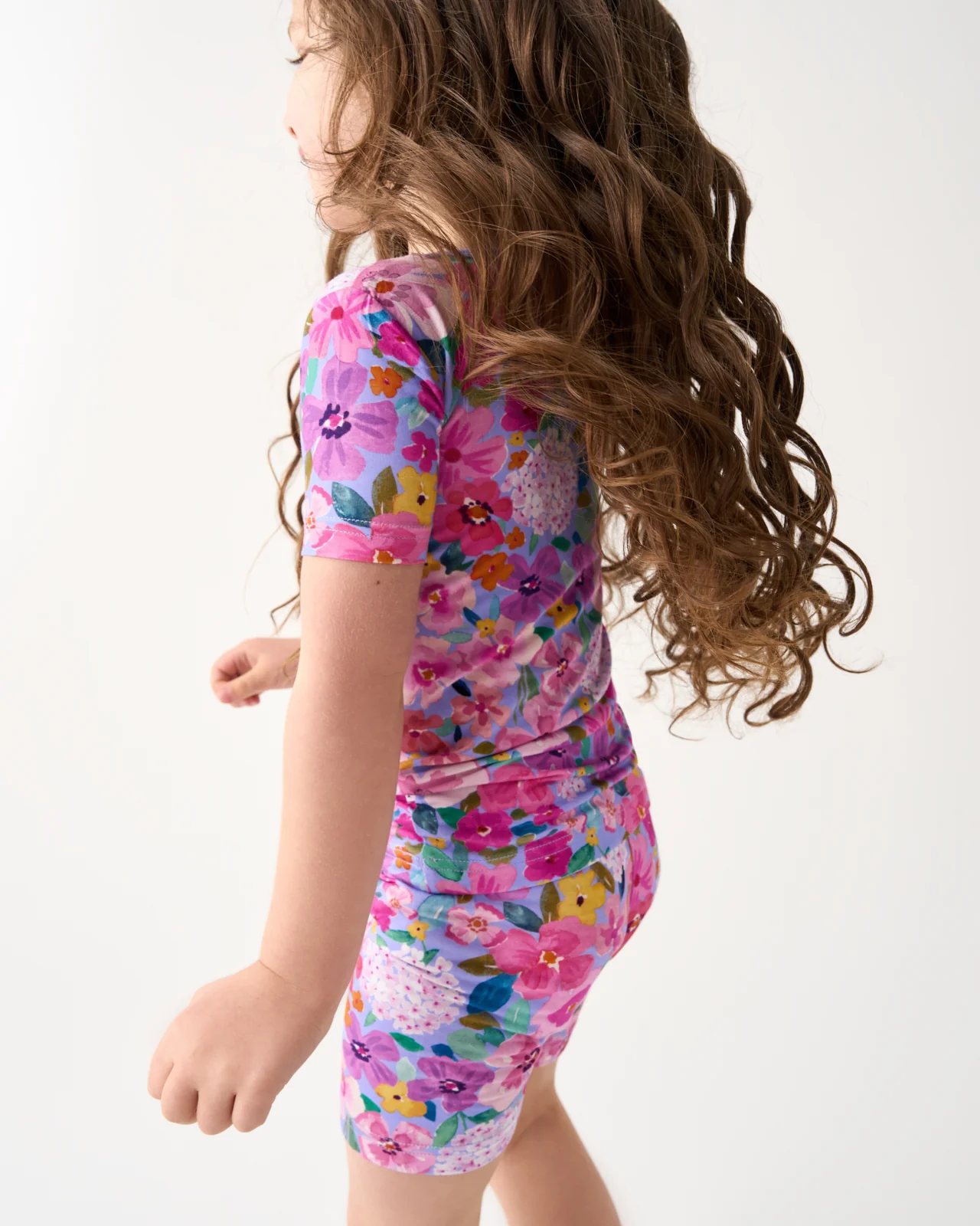 Sweet Sprigs Two-Piece Short Sleeve & Shorts Pajama Set - Image 3