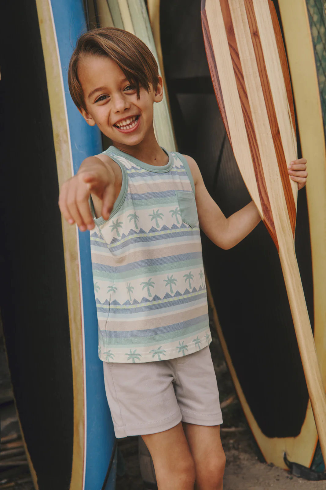 Swell Stripes Pocket Tank - Image 3