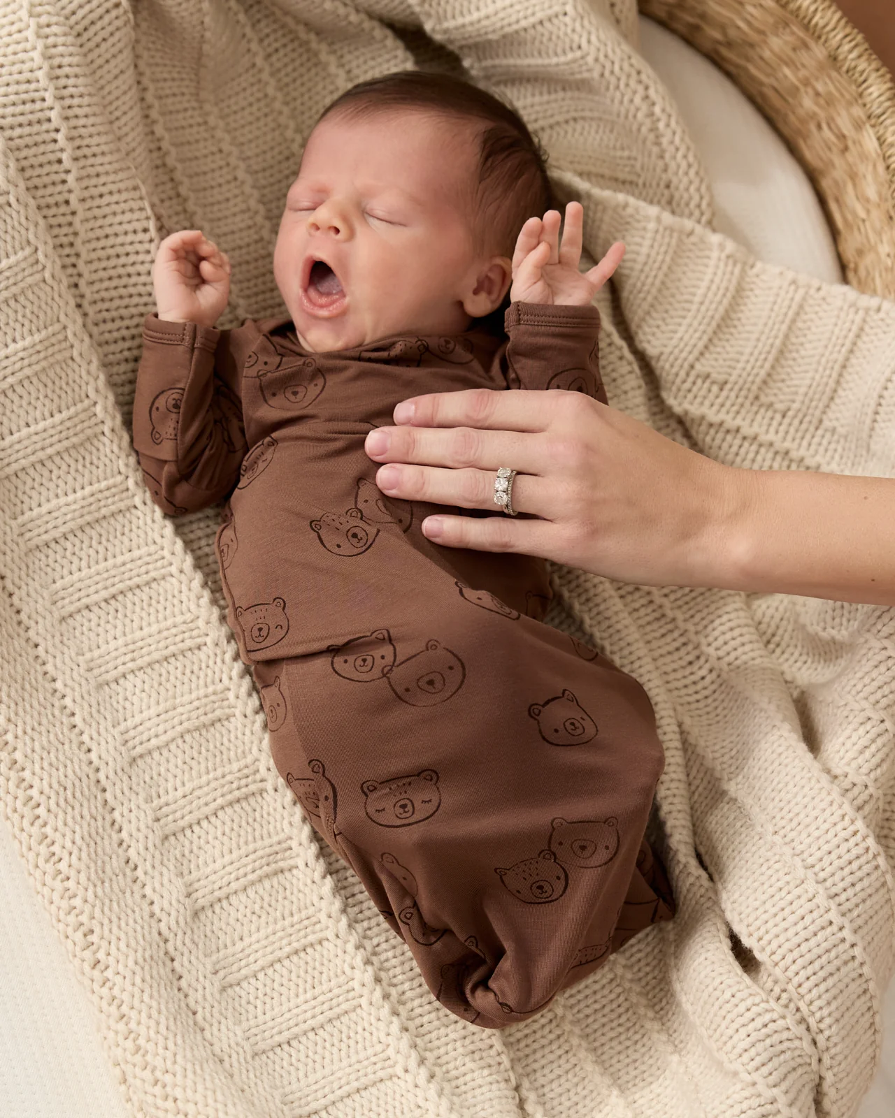 Teddy Tracks Infant Gown