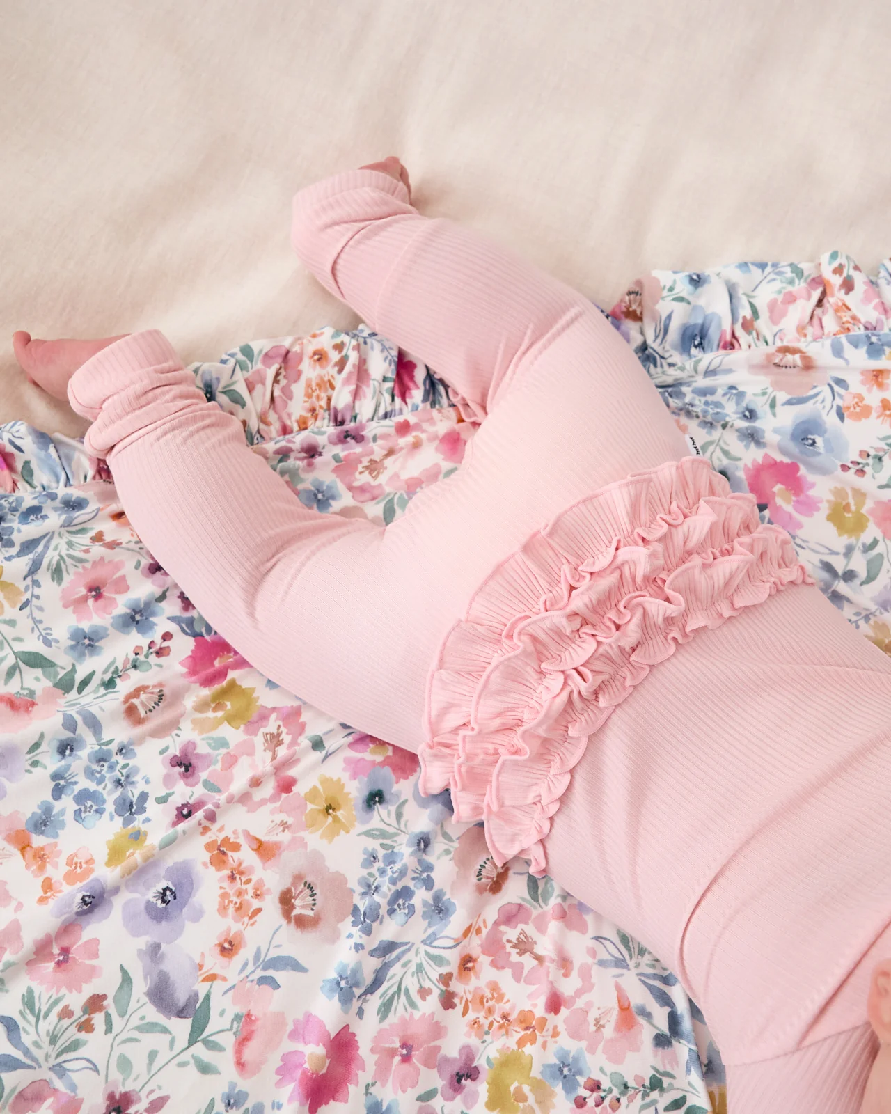 Tiny Blooms Ruffle Mini Cloud Blanket® - Image 4