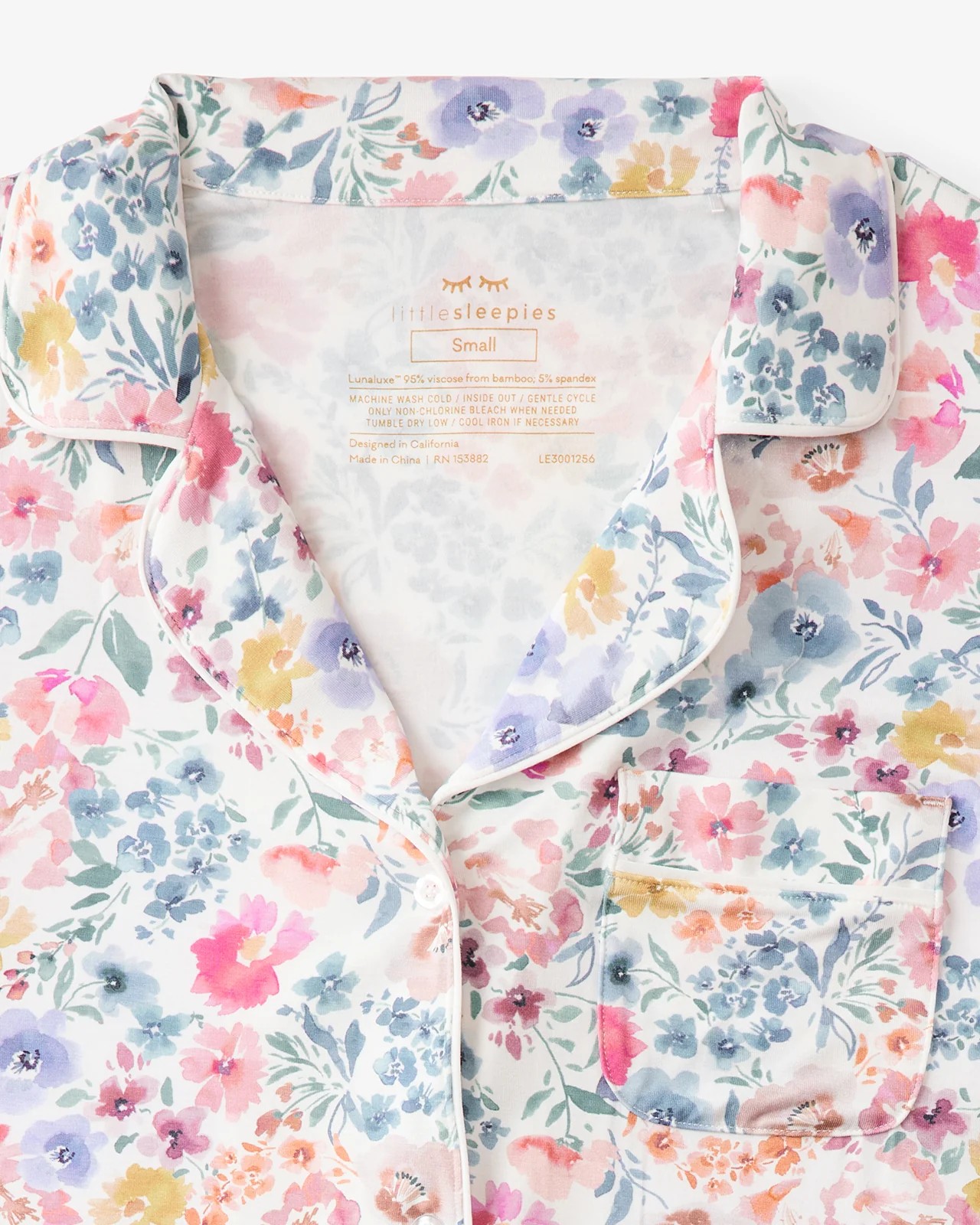Tiny Blooms Women's Short Sleeve & Shorts Pajama Set - Image 7