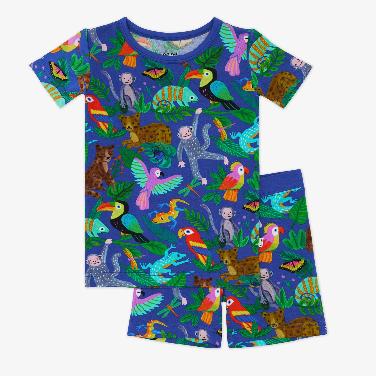 Treetop Tails Two-Piece Short Sleeve & Shorts Pajama Set - Image 3