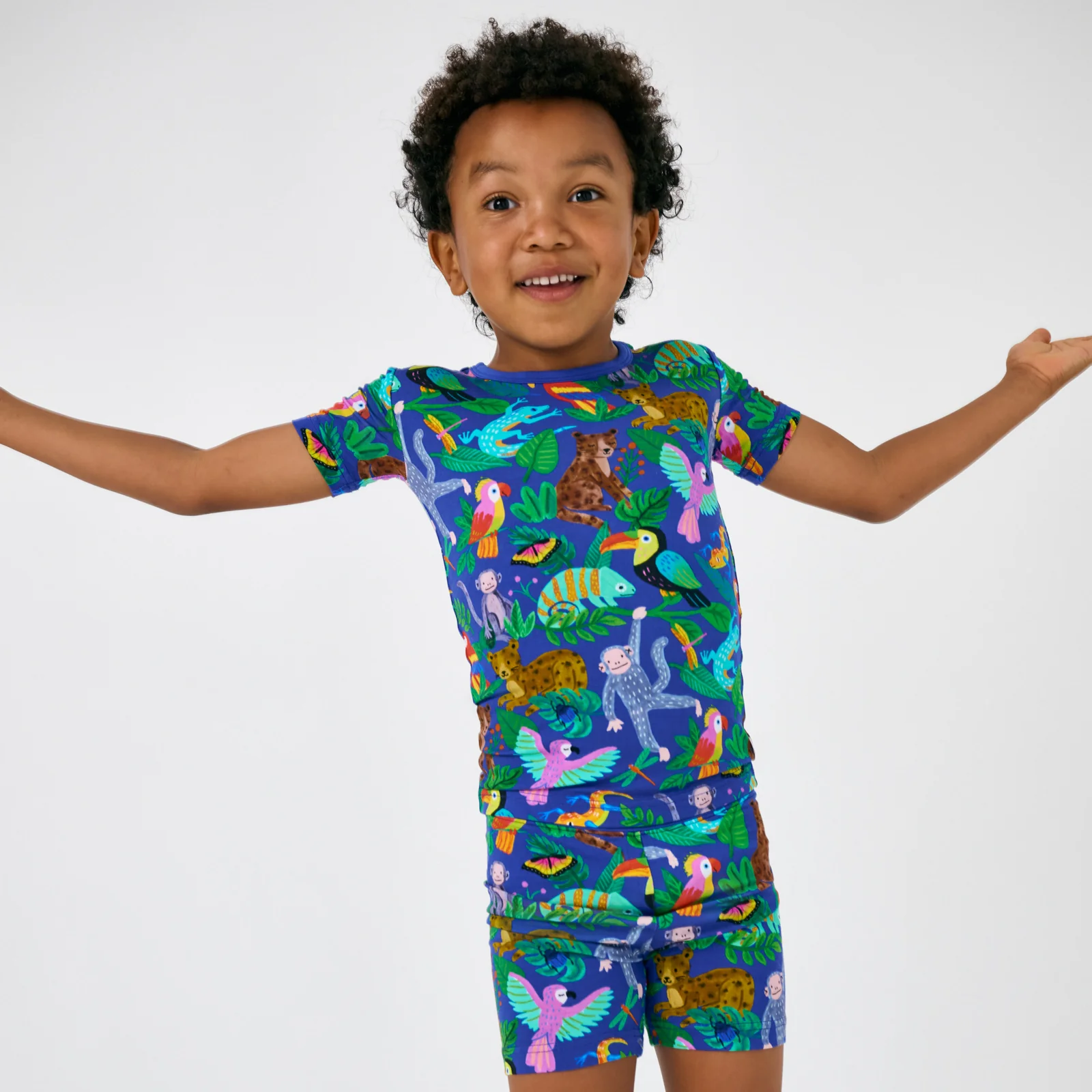 Treetop Tails Two-Piece Short Sleeve & Shorts Pajama Set - Image 5