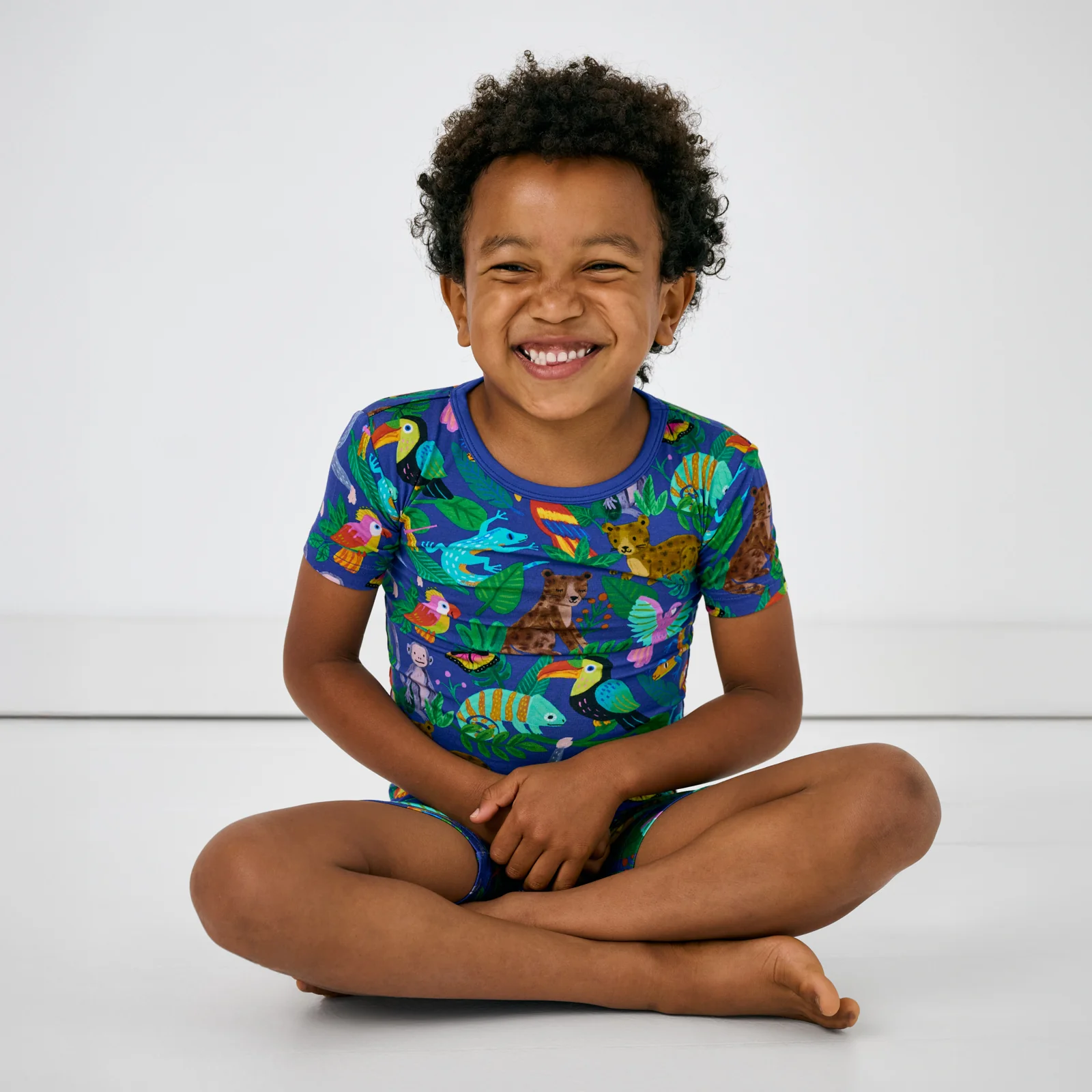 Treetop Tails Two-Piece Short Sleeve & Shorts Pajama Set - Image 6