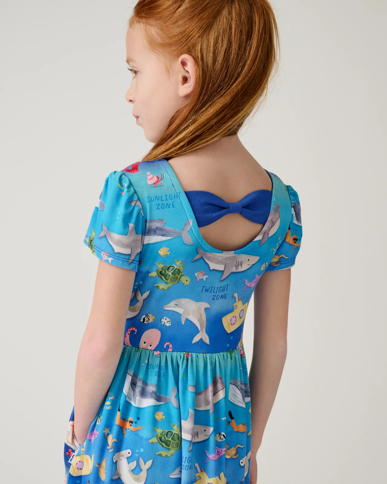 Underwater Discovery Bow Back Skater Dress - Image 2