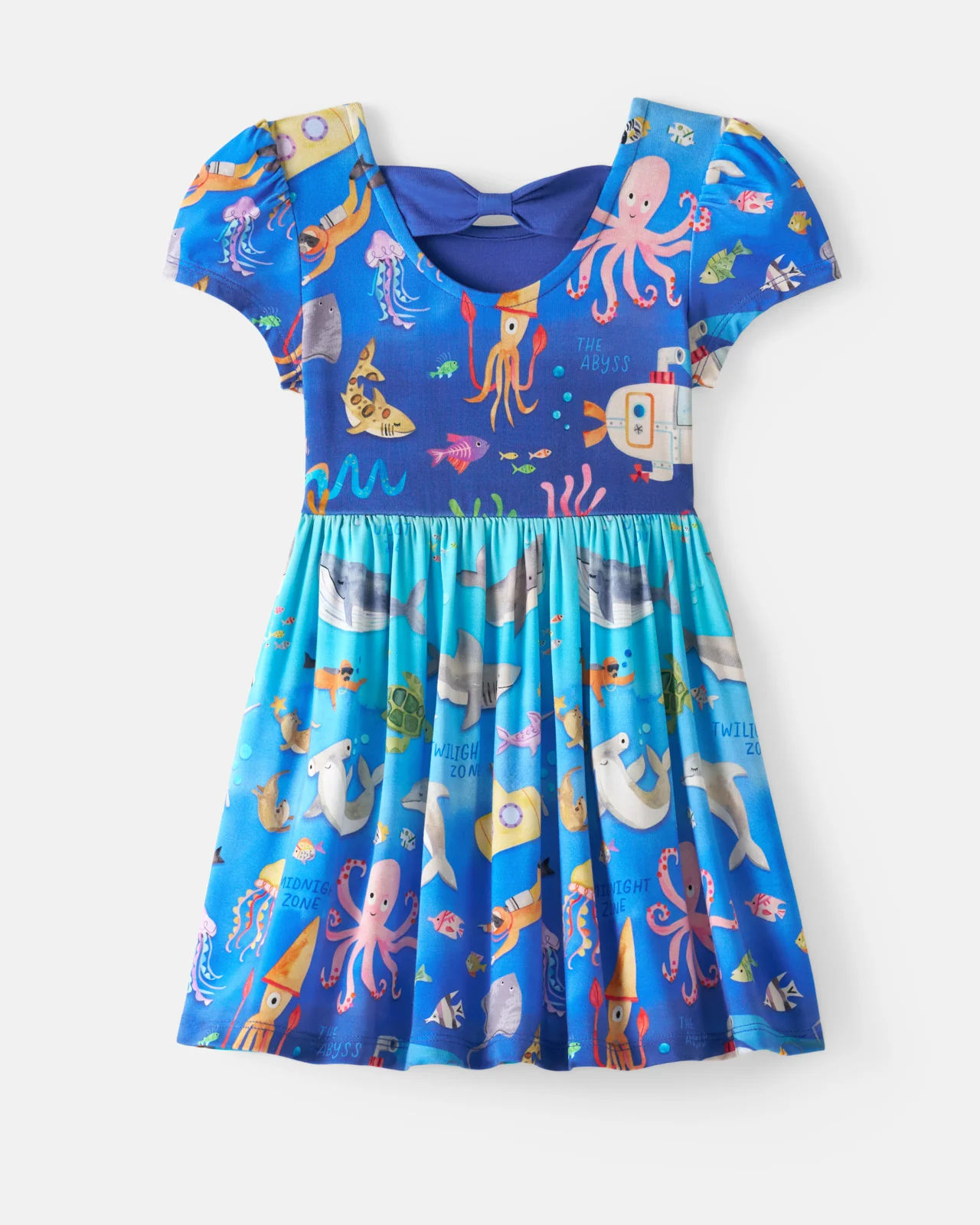 Underwater Discovery Bow Back Skater Dress - Image 7