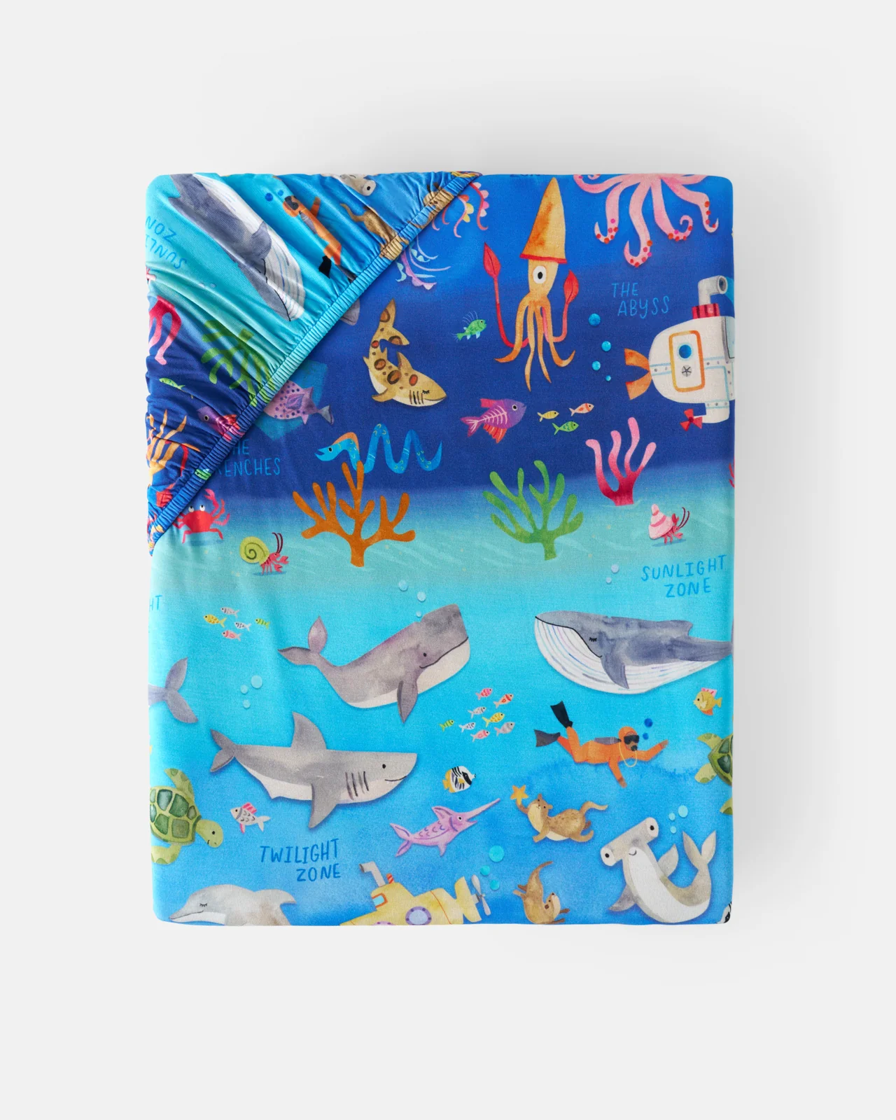 Underwater Discovery Fitted Crib Sheet - Image 4