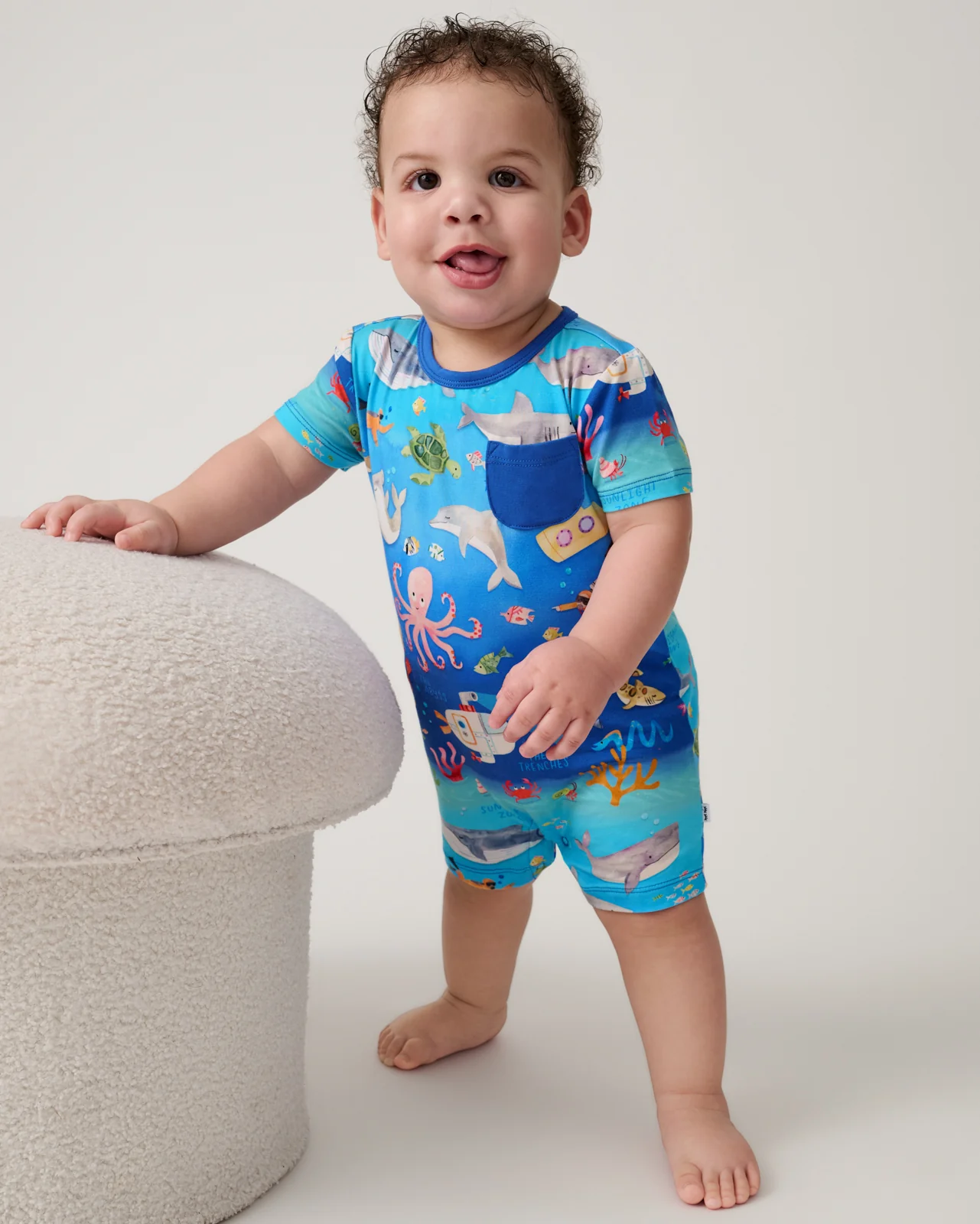 Underwater Discovery Pocket Shorty Romper - Image 2