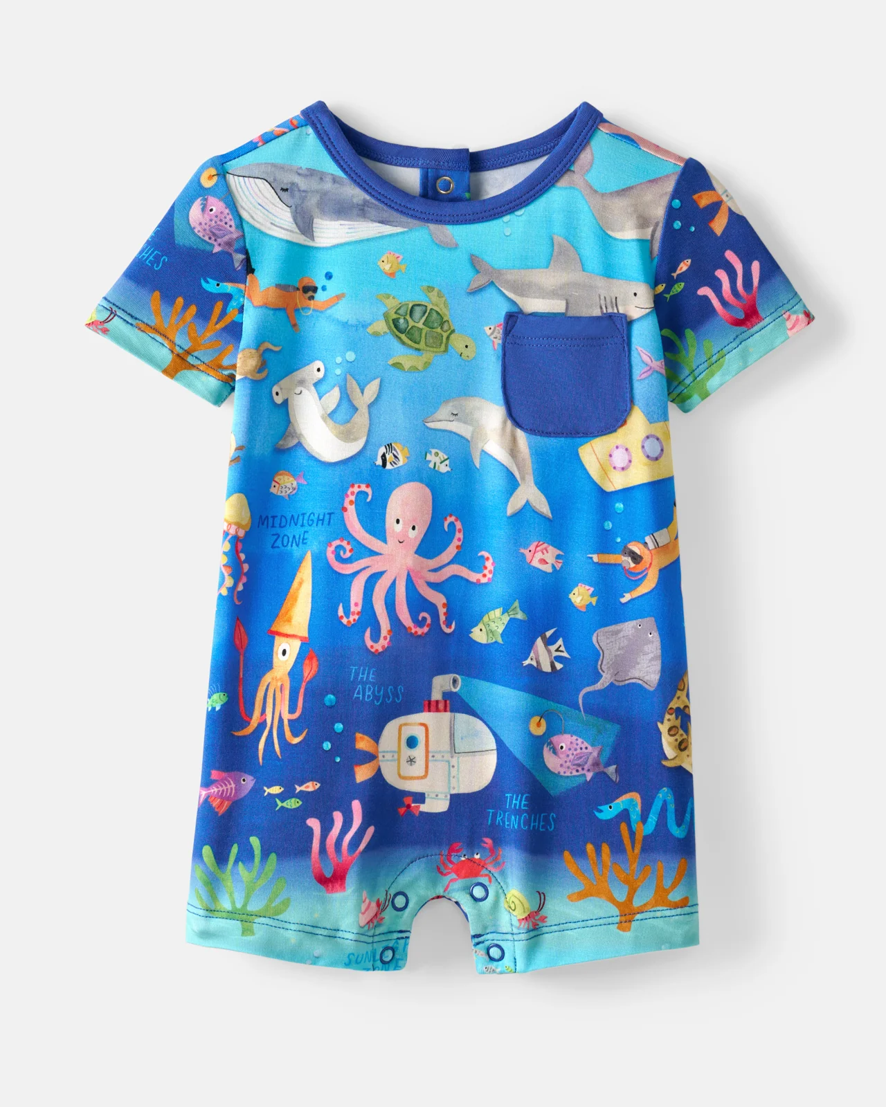 Underwater Discovery Pocket Shorty Romper - Image 5