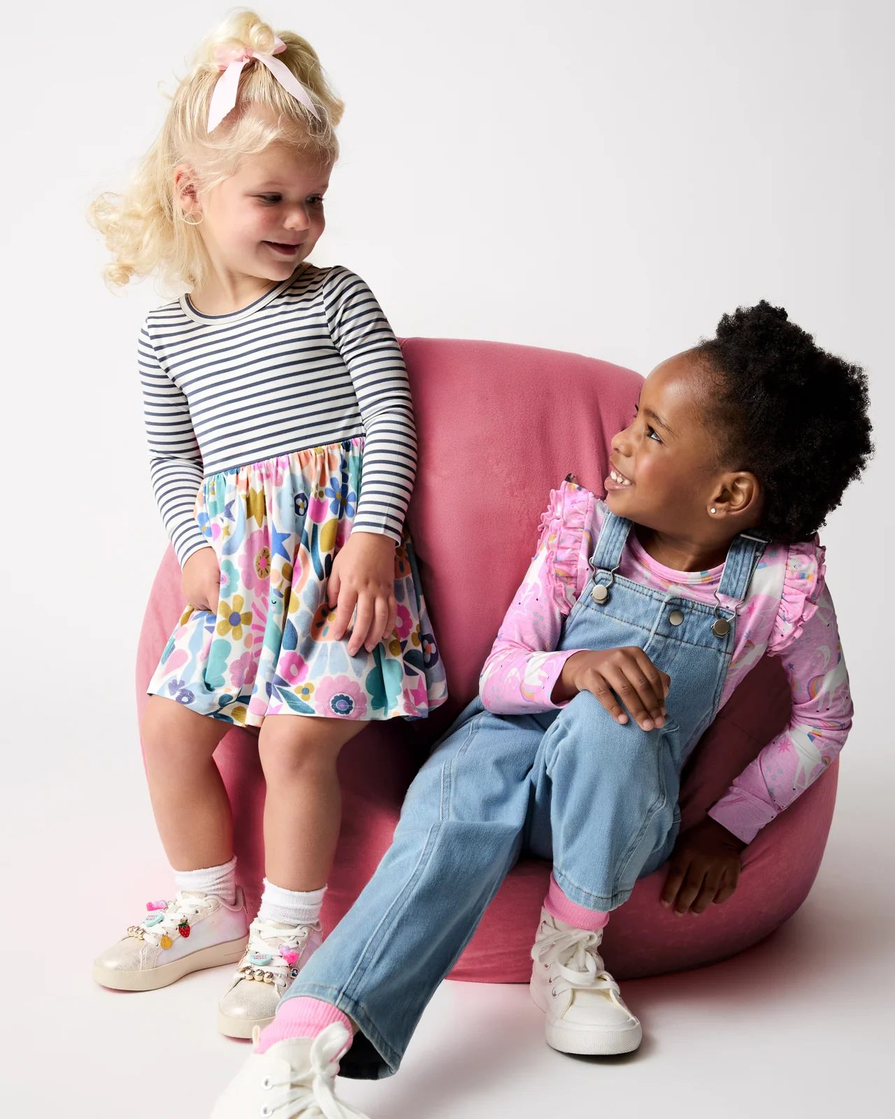 Unicorn Blossoms Twirl Dress with Bodysuit - Image 3
