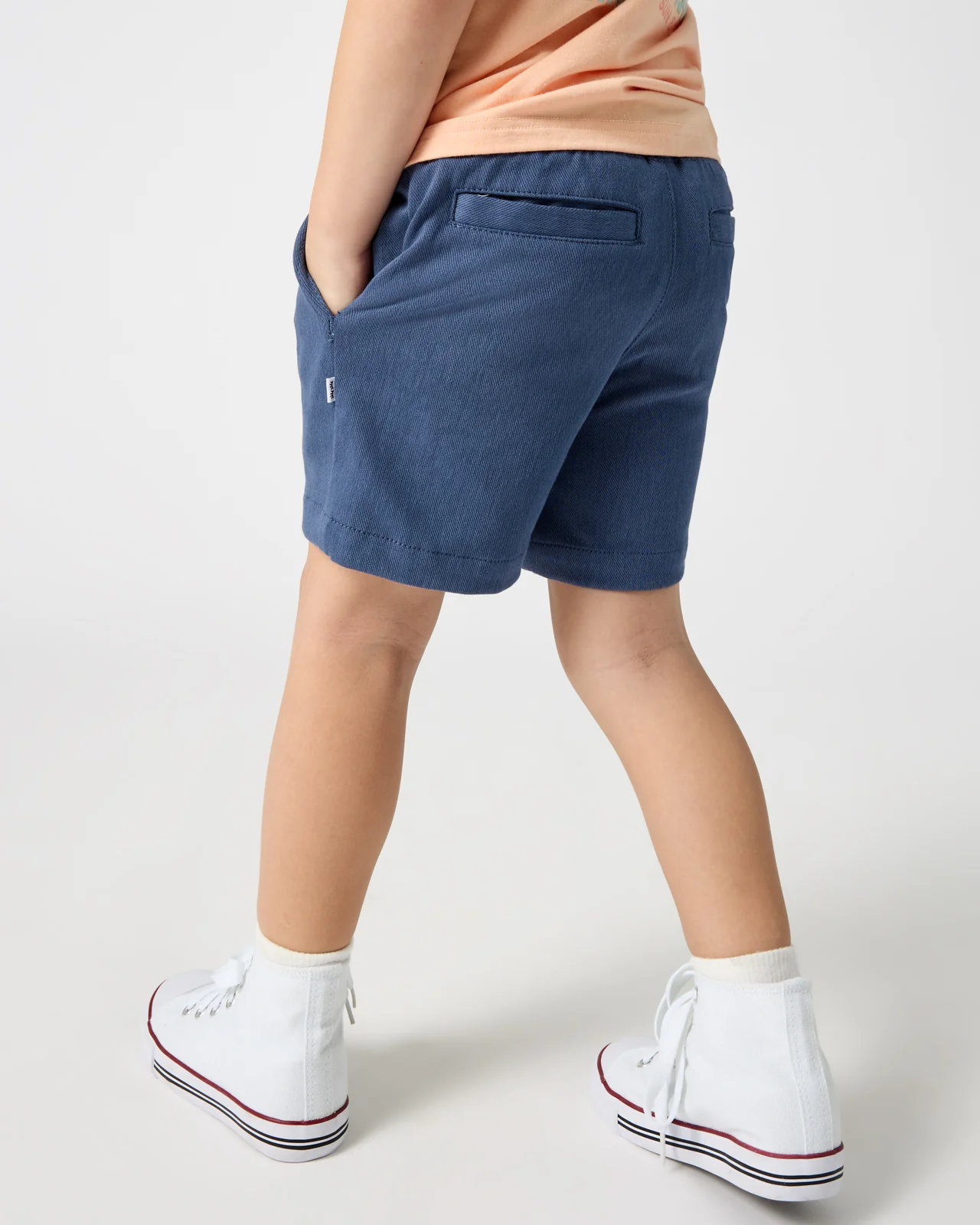 Vintage Navy Chino Shorts - Image 2