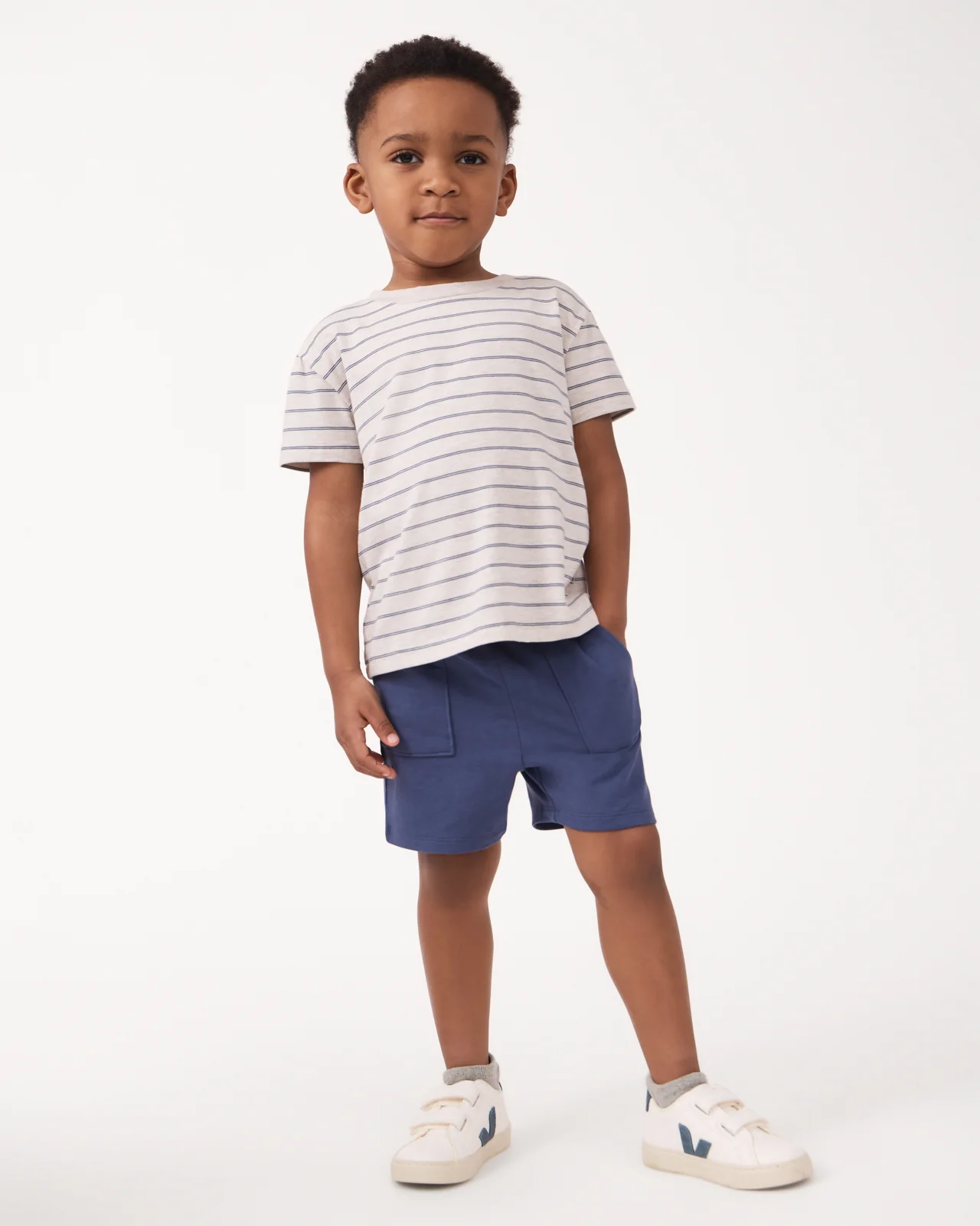 Stone Stripes Short Sleeve Relaxed Tee - Image 4