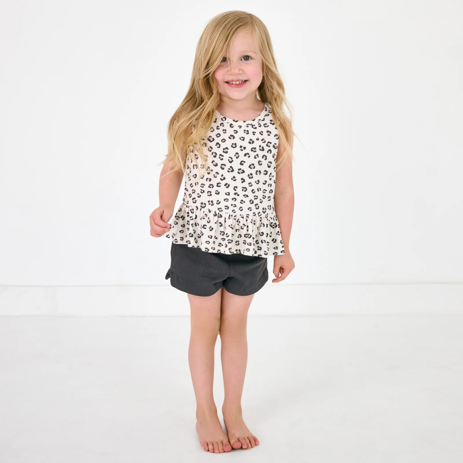 Washed Black Denim Shorts - Image 4