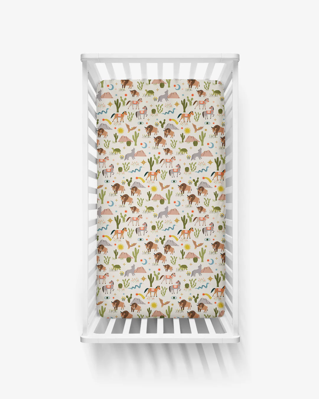 Wild Frontier Fitted Crib Sheet - Image 2