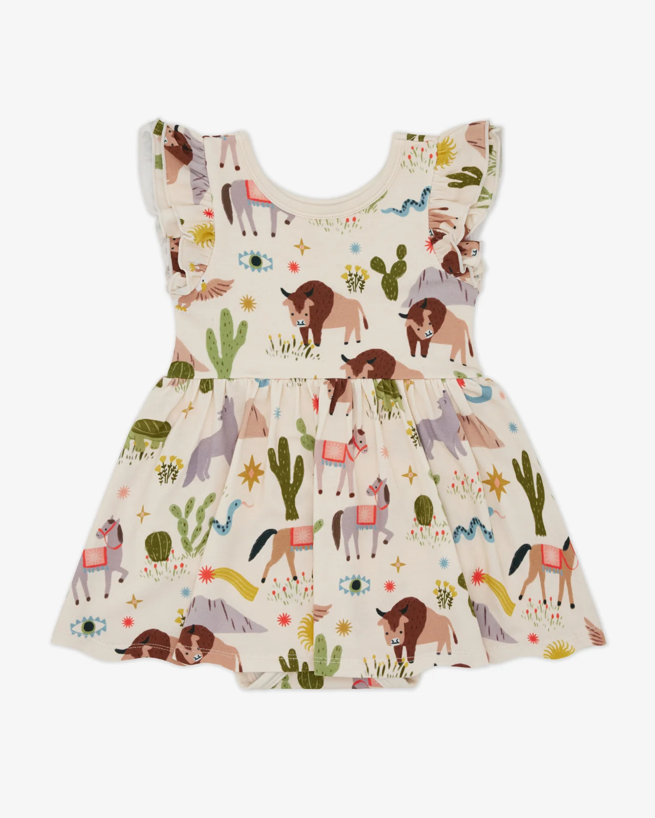 Wild Frontier Flutter Twirl Dress with Bodysuit - Image 2