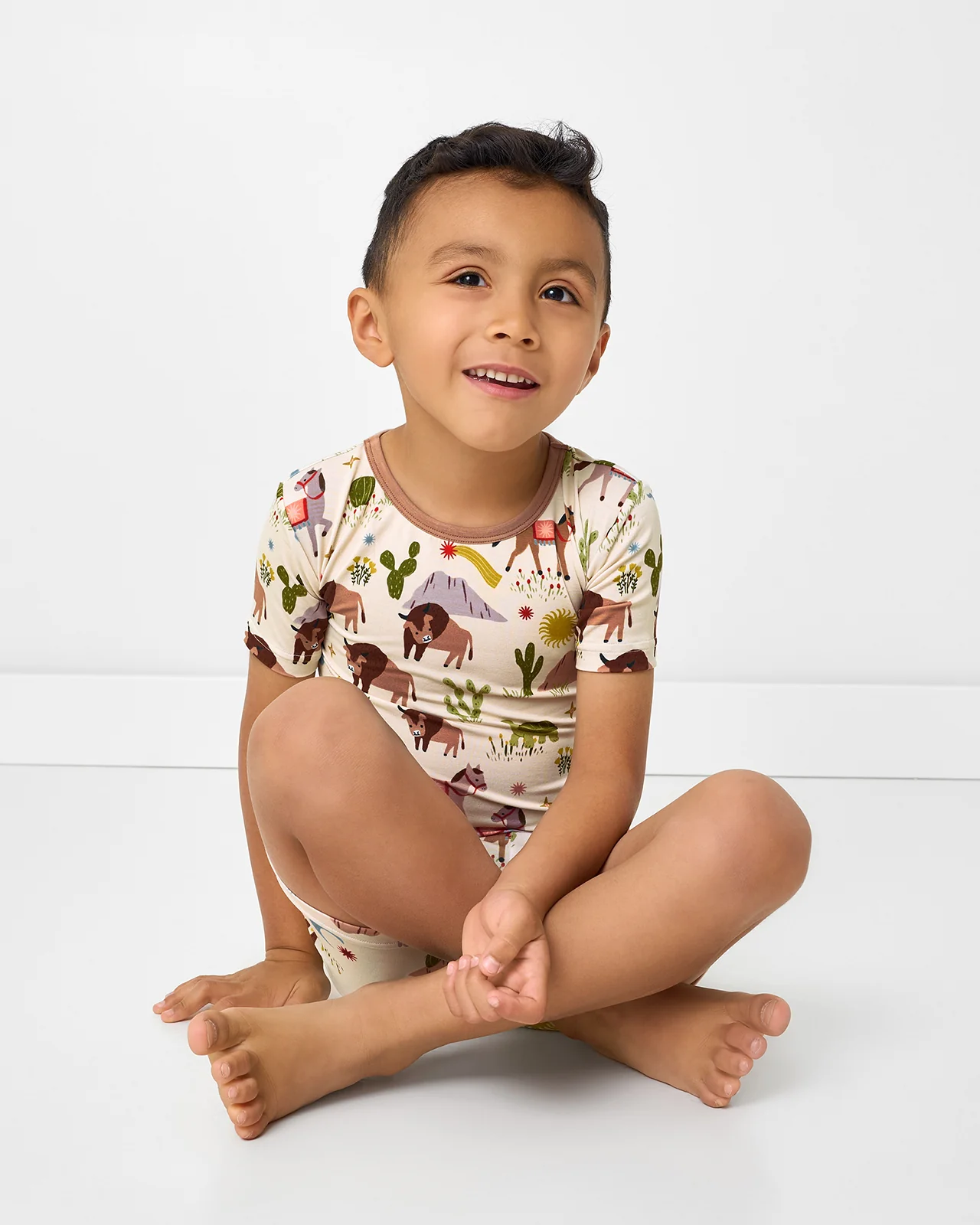 Wild Frontier Two-Piece Short Sleeve & Shorts Pajama Set - Image 2